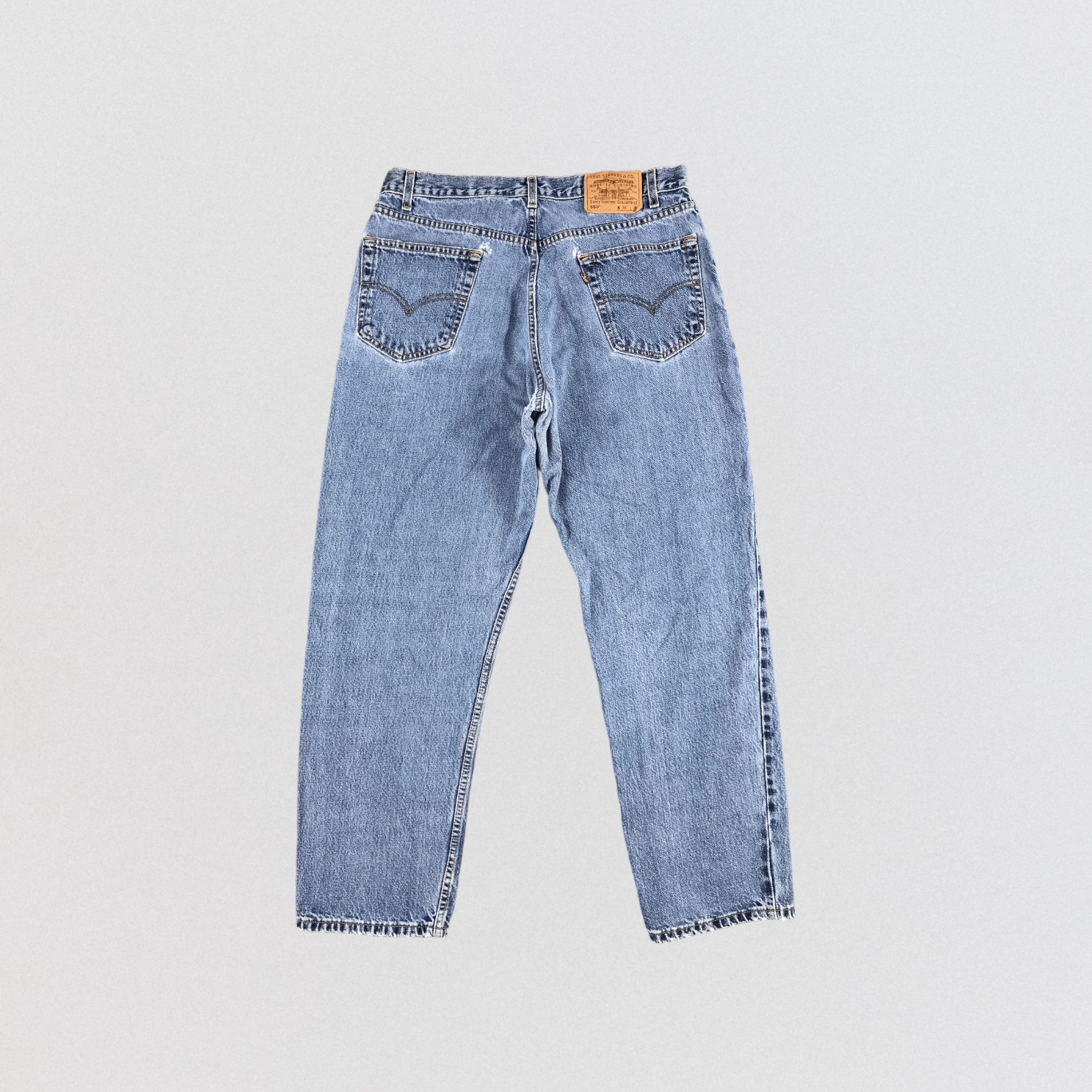 Levi's × Vintage Vintage 90s Blue Wash Levis 550 Jeans-JM1684 Size US 35 - 2 Thumbnail