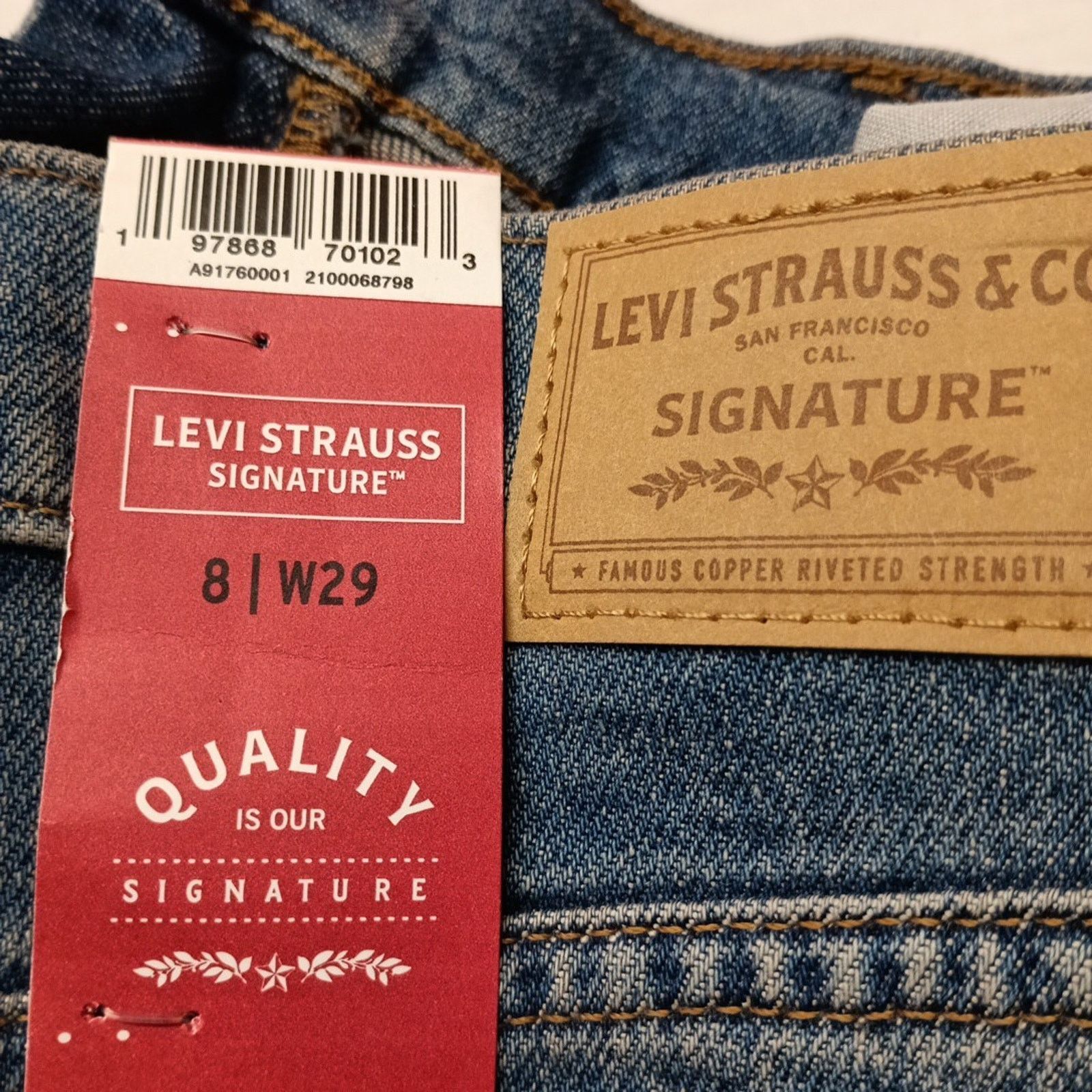 Levi's Levi Strauss Mid Rise Stretch Blue Maxi Skirt Size 8 W29 Size 29" - 13 Thumbnail