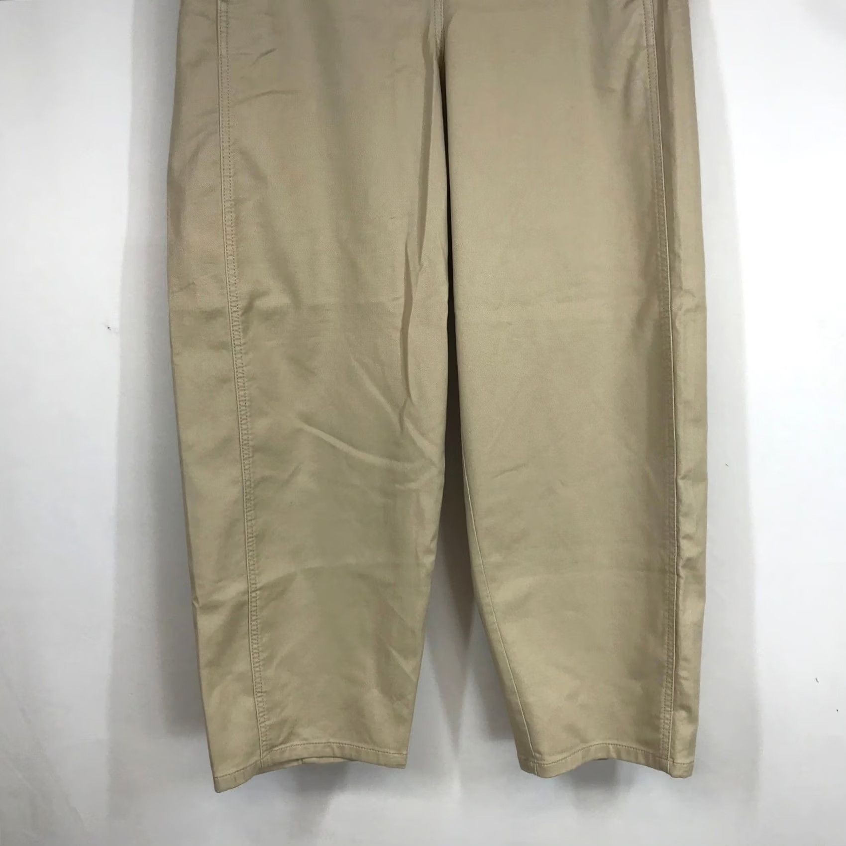 Ann Taylor VINTAGE? No. Ann Taylor Khaki Tan High Rise Wide Leg Crop Pants 10 NEW 37993078 Size 32" / US 10 / IT 46 - 3 Thumbnail
