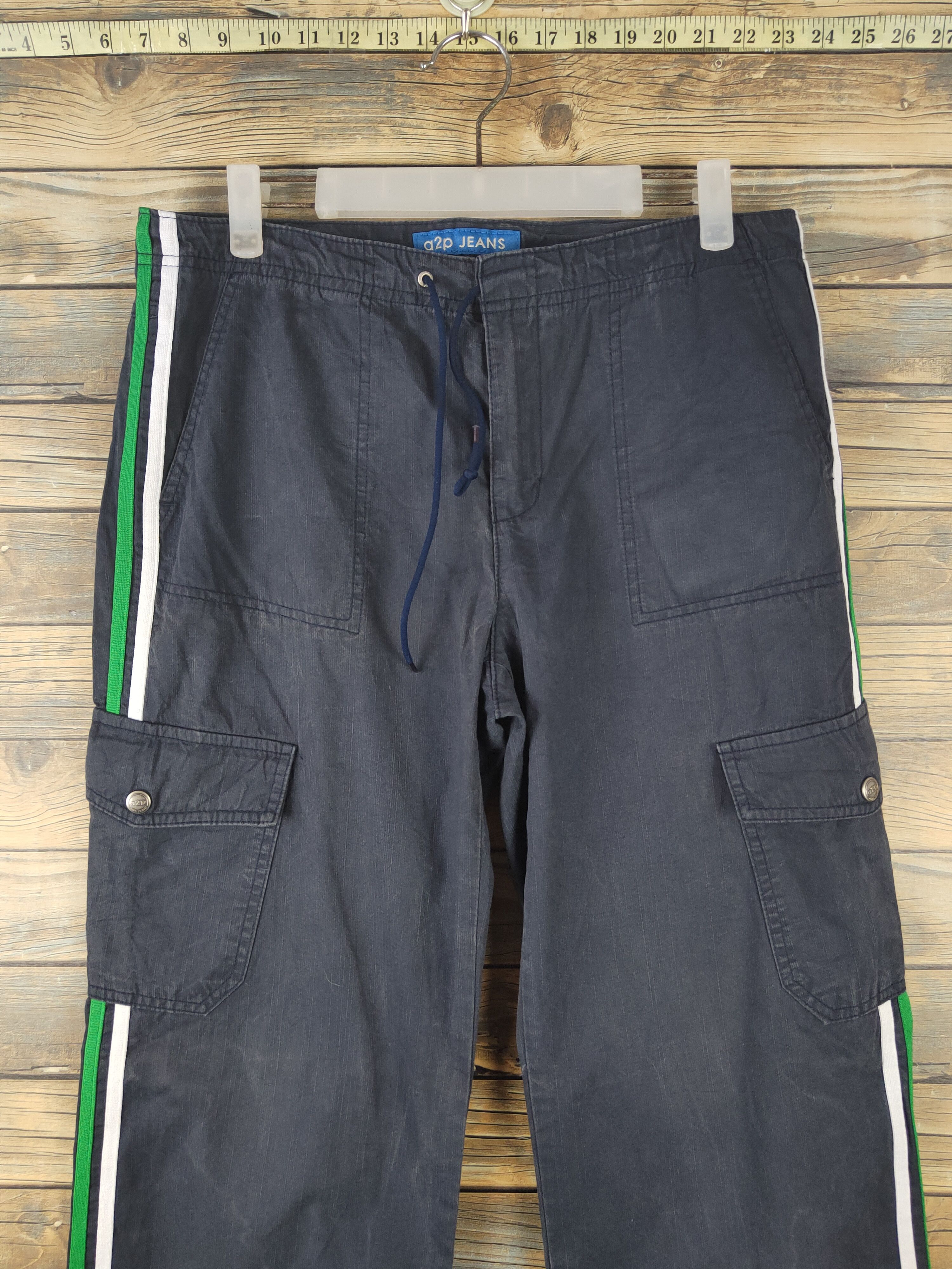 Japanese Brand DL A2p Navy Multipocket Tactical Cargo Pants #1659 Size US 30 / EU 46 - 2 Thumbnail