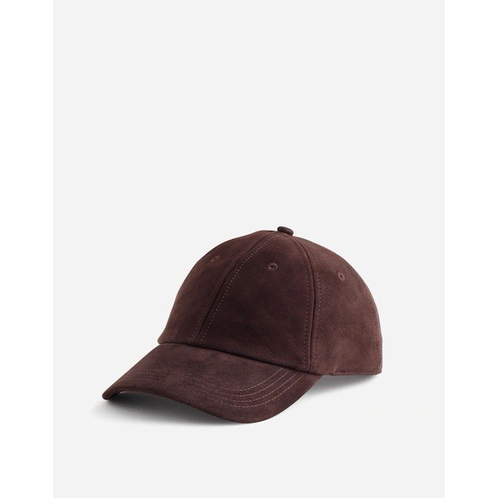 Madewell Suede Brown Tan Leather Adjustable Baseball Hat
