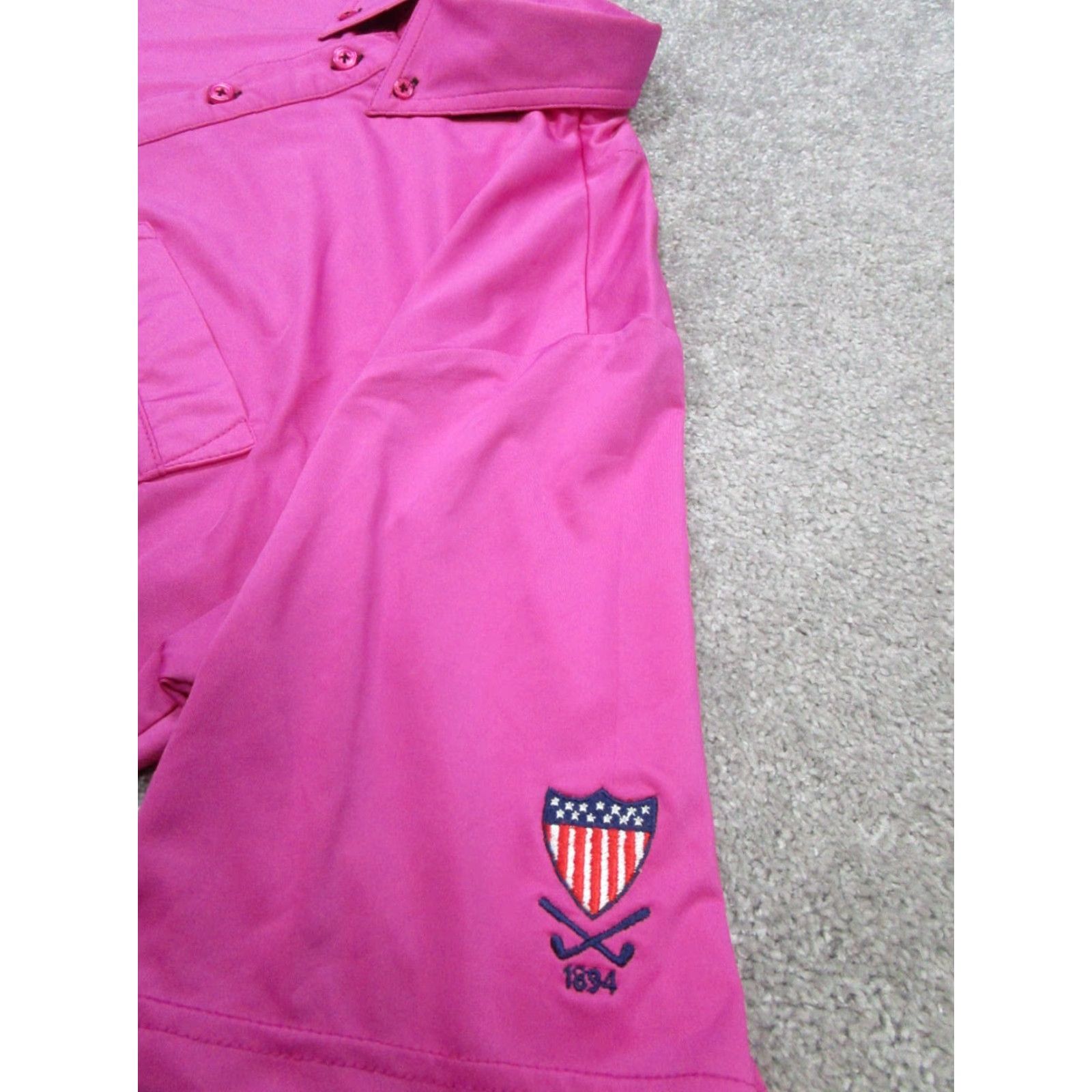 Vintage Kartel Polo Shirt Mens Large Pink Golf Logo Size US L / EU 52-54 / 3 - 3 Thumbnail