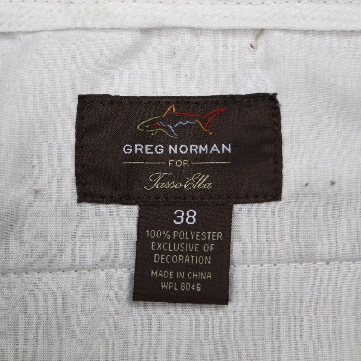 Vintage Greg Norman for Tasso Elba Shorts Mens 38 Beige 100% Polyester Golf w/10" inseam Short Size US 38 / EU 54 - 7 Thumbnail