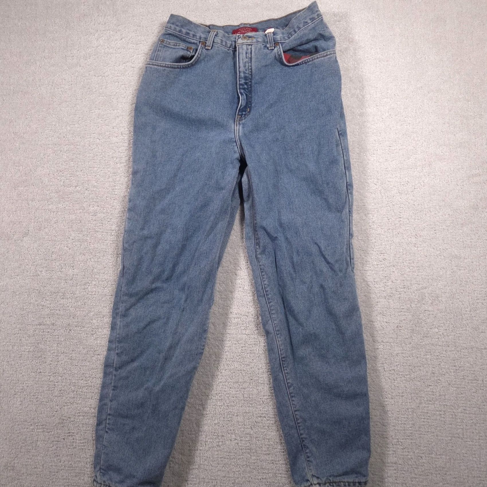 Vintage VINTAGE LIMITEDjeans Jeans Womens 12R Blue High Rise Lined Tapered Denim 90s Size 34" / US 12 / IT 48 - 2 Thumbnail