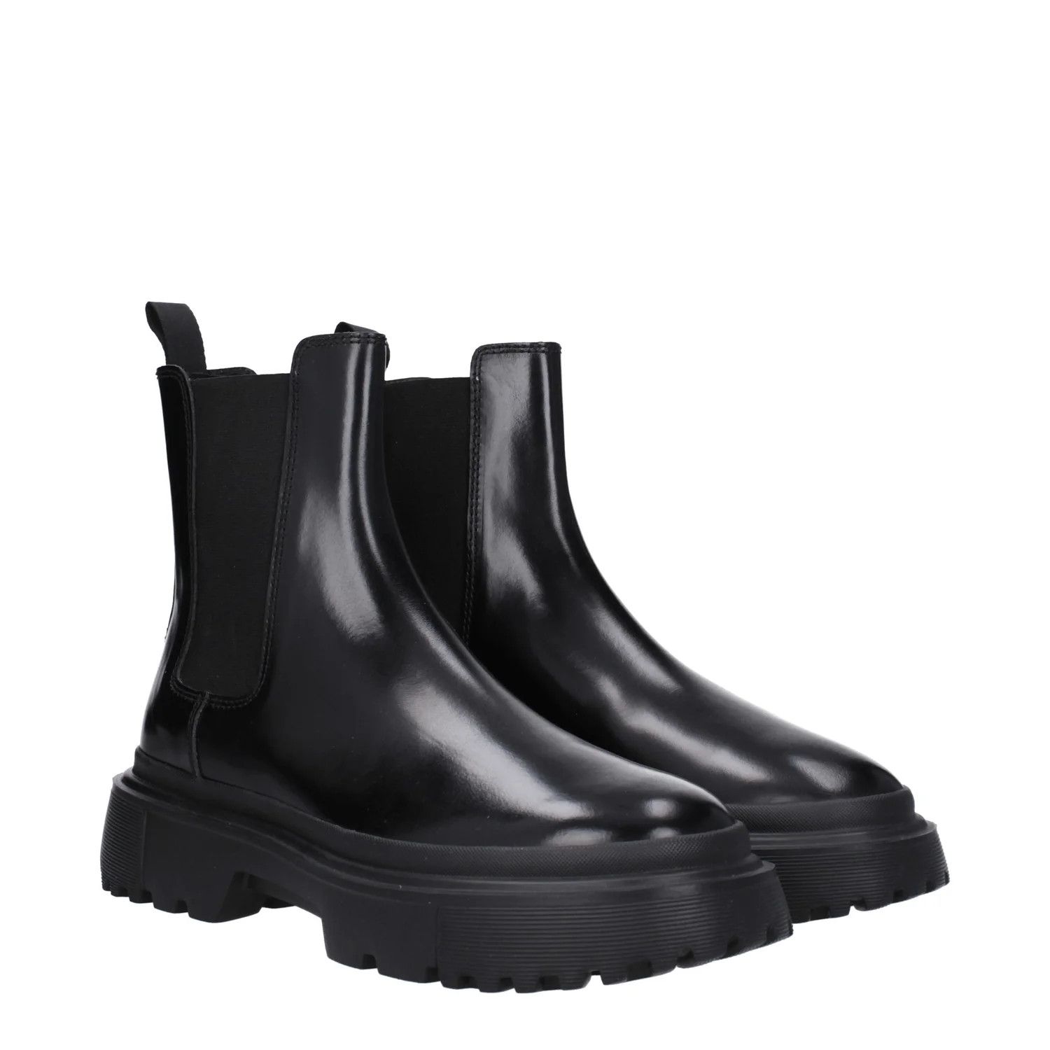 Hogan ob1o1e1124 Leather Ankle Boots in Black Size US 10 / IT 40 - 2 Thumbnail