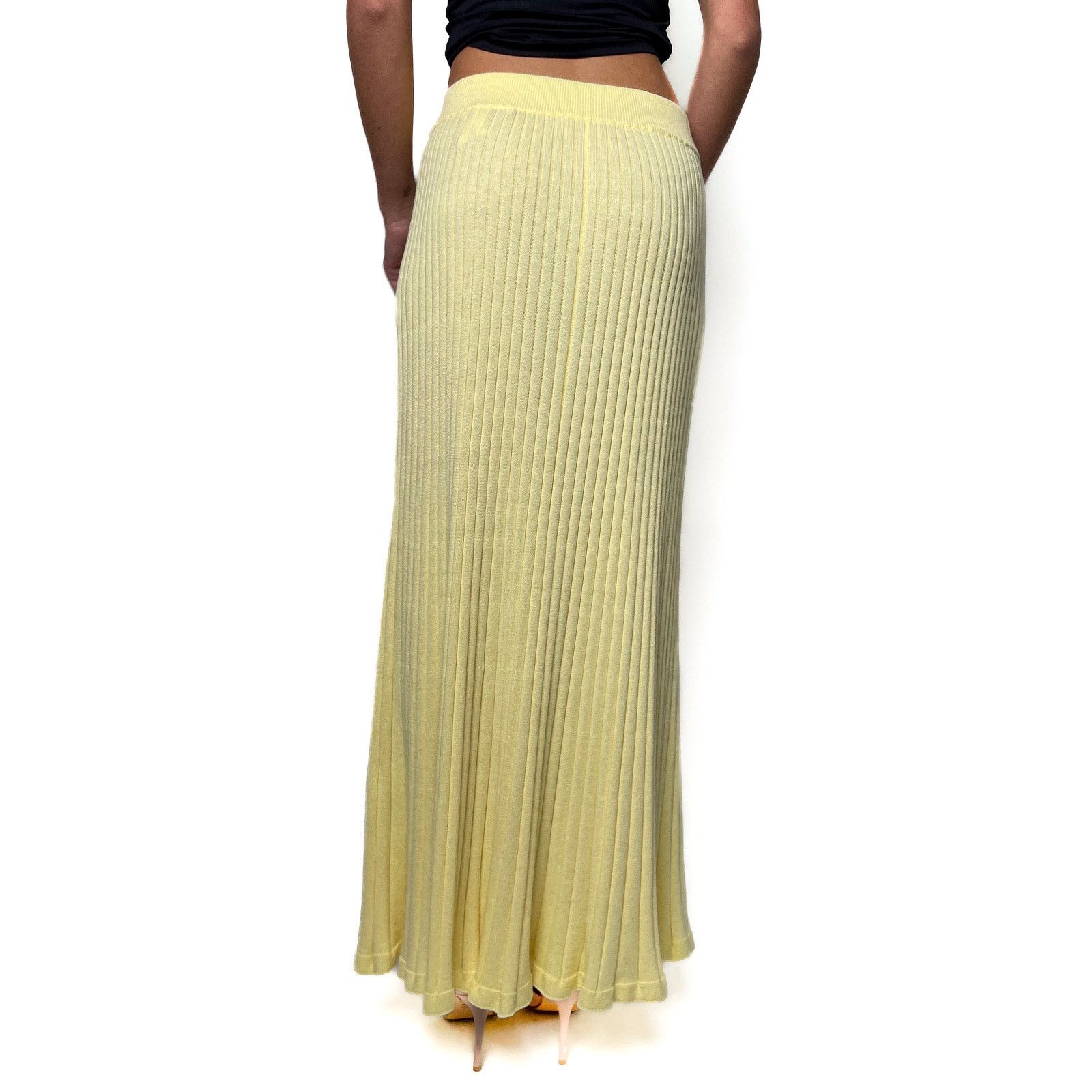 Anna Quan Yellow Button Skirt Size 28" / US 6 / IT 42 - 6 Thumbnail