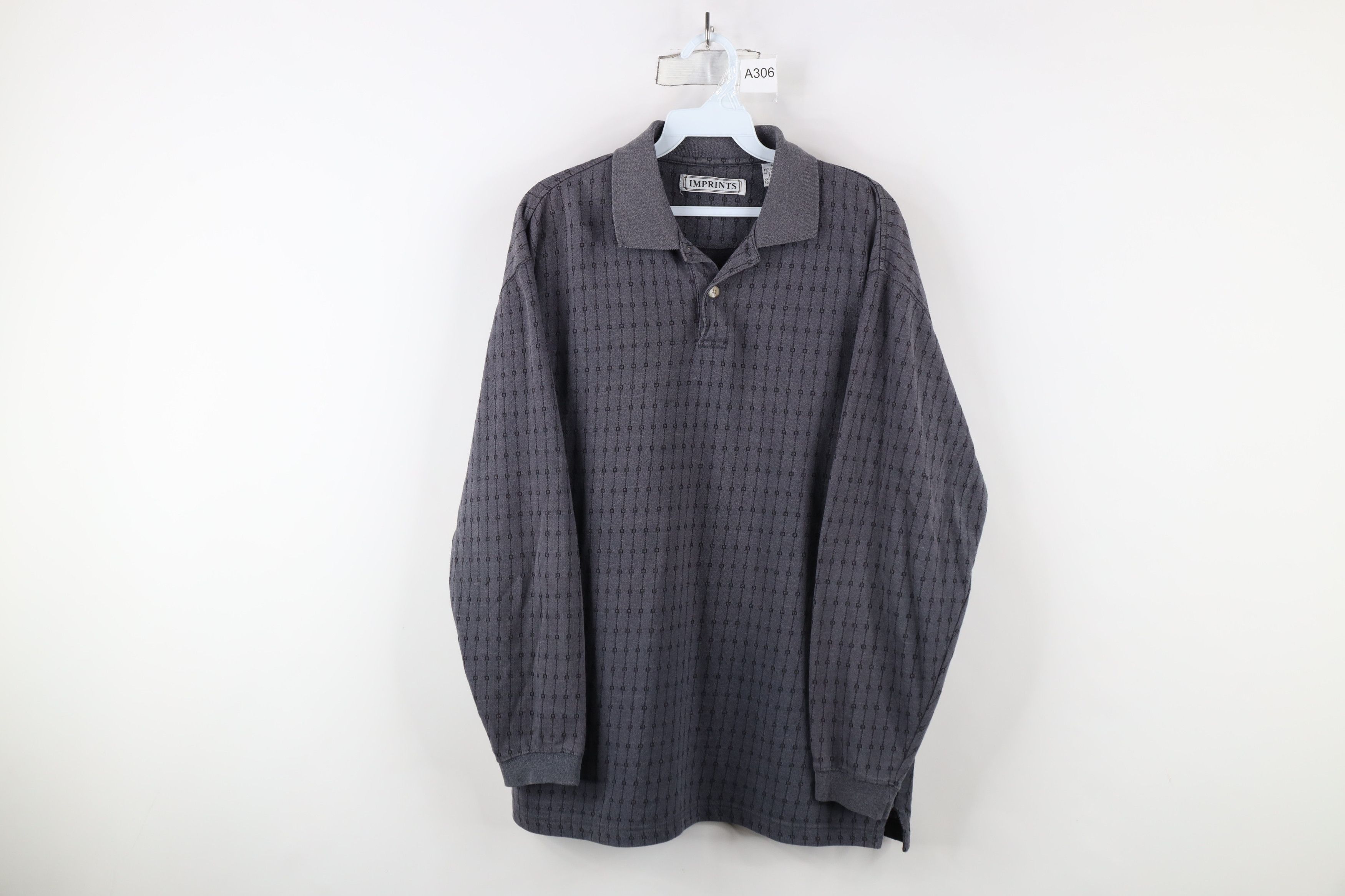Vintage Vintage 90s Streetwear Knit Long Sleeve Rugby Polo Shirt Size US M / EU 48-50 / 2 - 1 Thumbnail