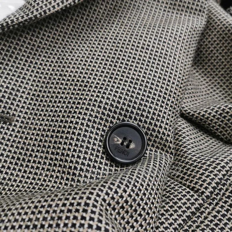 Fendi Fendi Wool houndstooth belted coat Size XS / US 0-2 / IT 36-38 - 3 Thumbnail