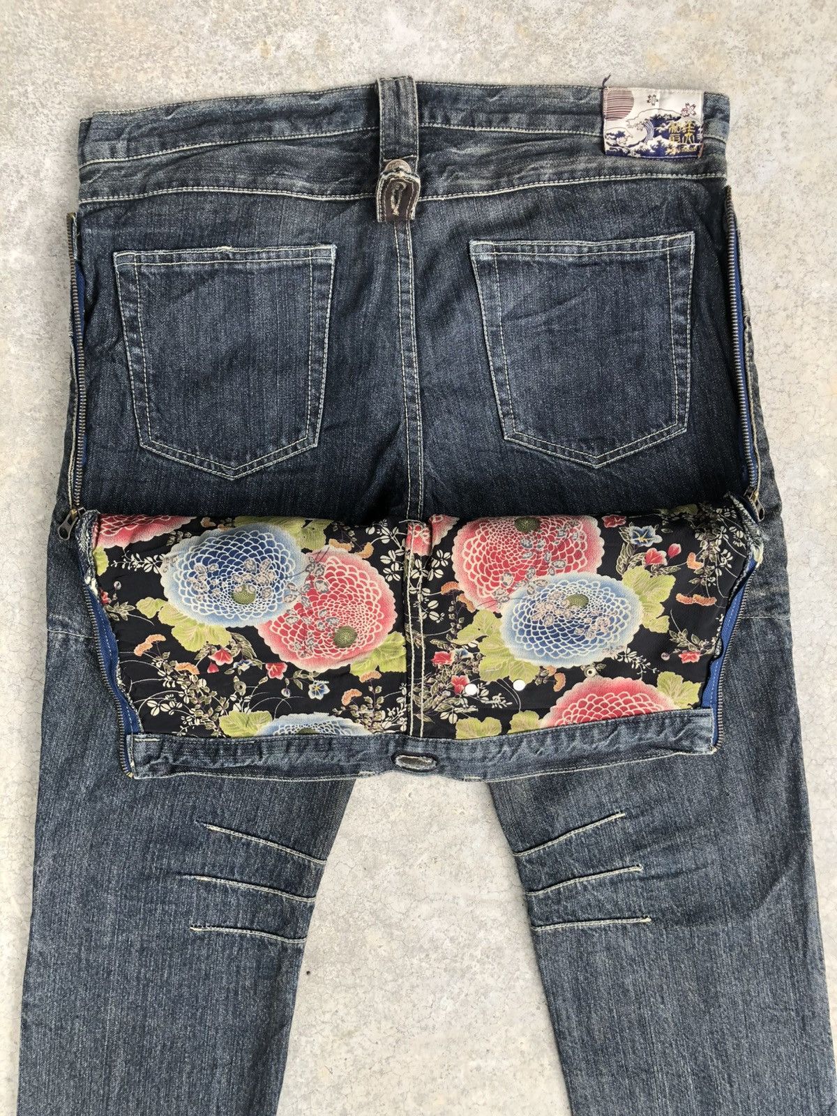 Japanese Brand Japanese Denim Lab Double Waist Distressed Denim Slim Size US 34 / EU 50 - 10 Thumbnail