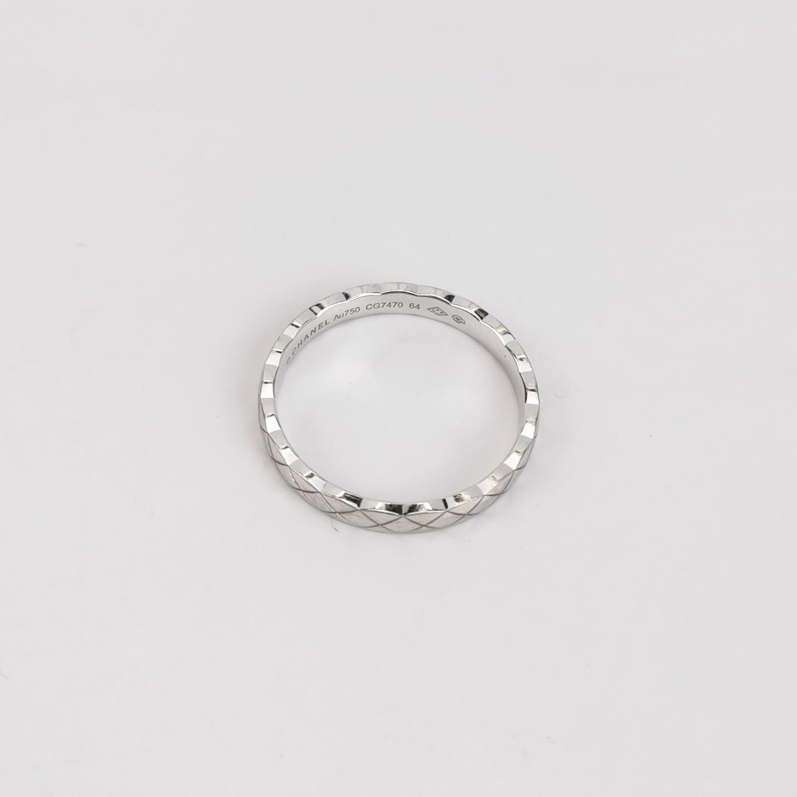Chanel Chanel Coco Crush 18K White Gold Couple Ring Size 16 Size 2 Size ONE SIZE - 2 Thumbnail