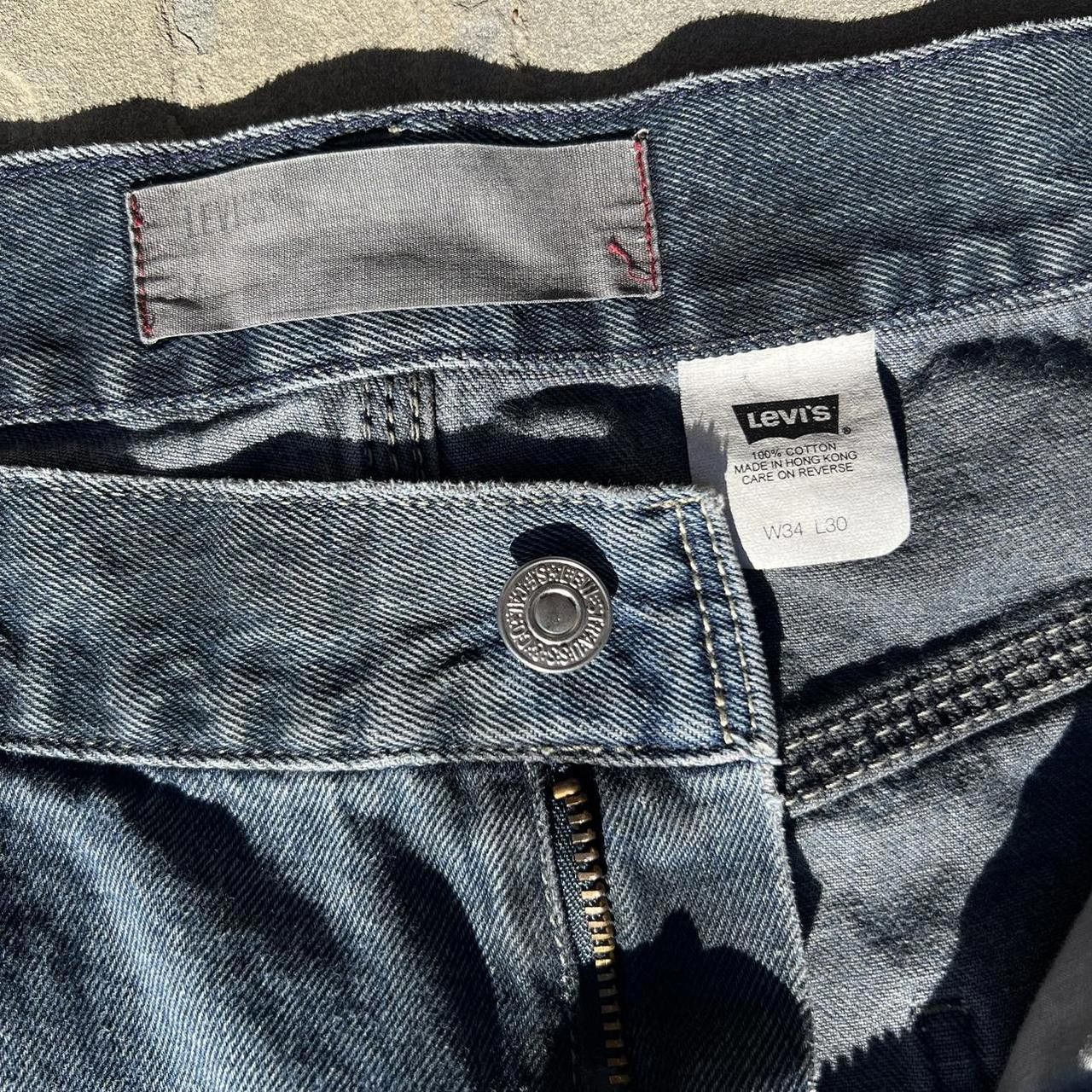 Levi's Vintage Y2K 2001 Overdye Levis Reworked Carpenter Work Jeans Size US 34 / EU 50 - 3 Thumbnail