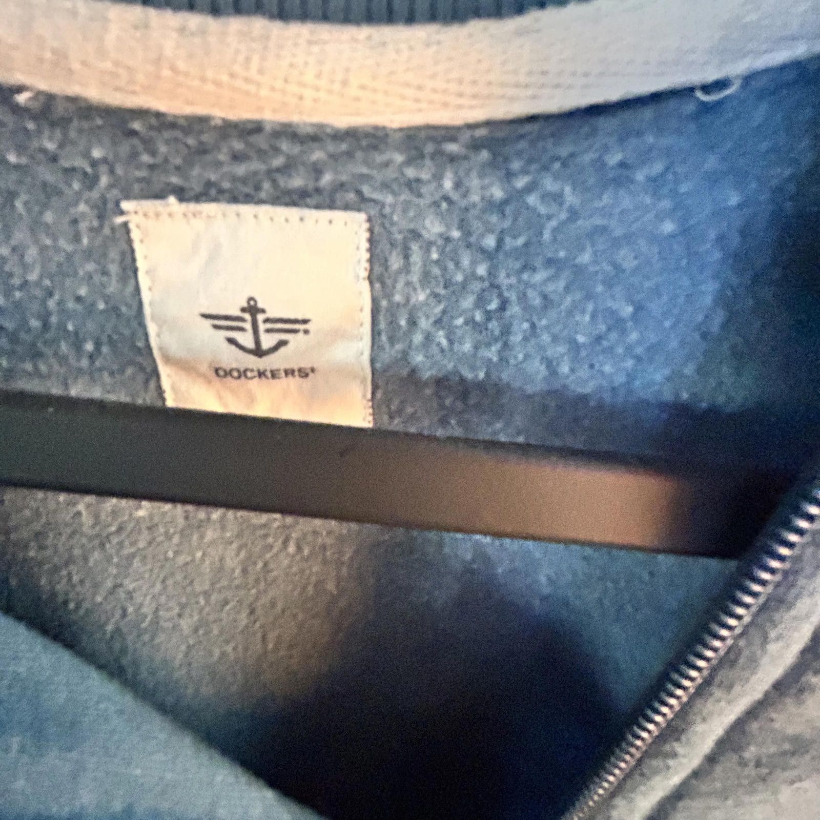 Dockers Dockers Cozy Blue Quarter-Zip Sweatshirt Size US L / EU 52-54 / 3 - 2 Thumbnail