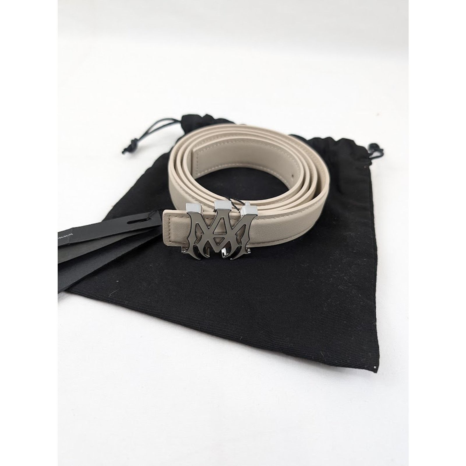 Amiri o1rshd1 Size:95 / MA Belt in Alabaster Size 38 - 9 Thumbnail
