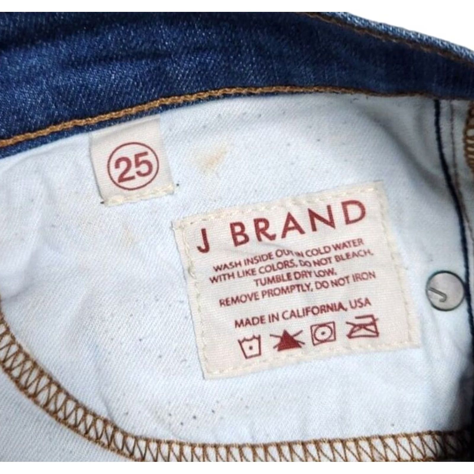 J Brand J Brand Jeans Skinny Womens 25 Venice Medium Blue Denim Pants/Jeans Size 42" / US 20 - 7 Thumbnail