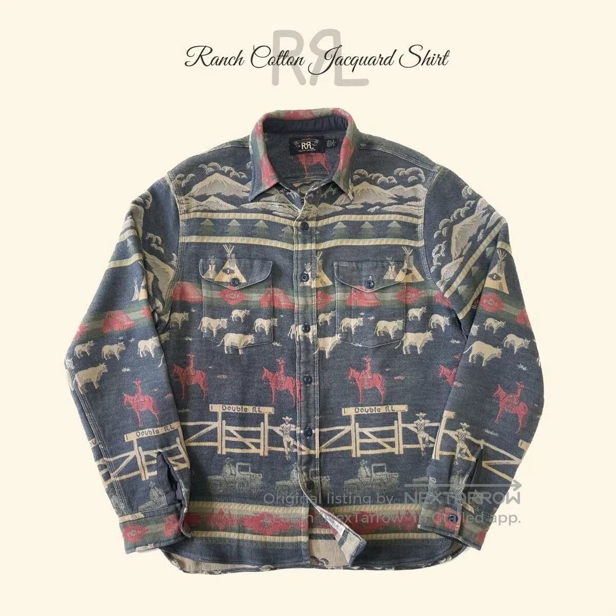 RRL Ralph Lauren Vintage RRL Southwestern Style Shirt. Size US XL / EU 56 / 4 - 1 Thumbnail