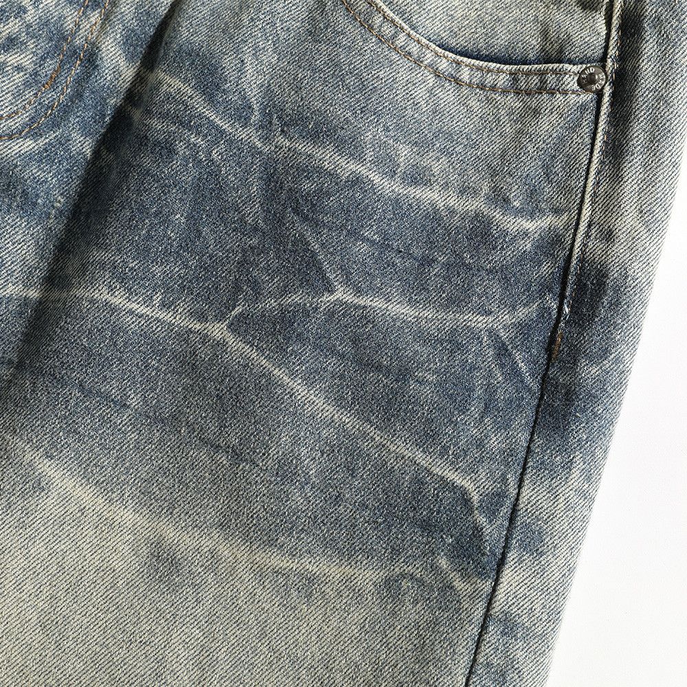 Jean American retro loose distressed punk men's gradient jeans Size US 32 / EU 48 - 4 Thumbnail