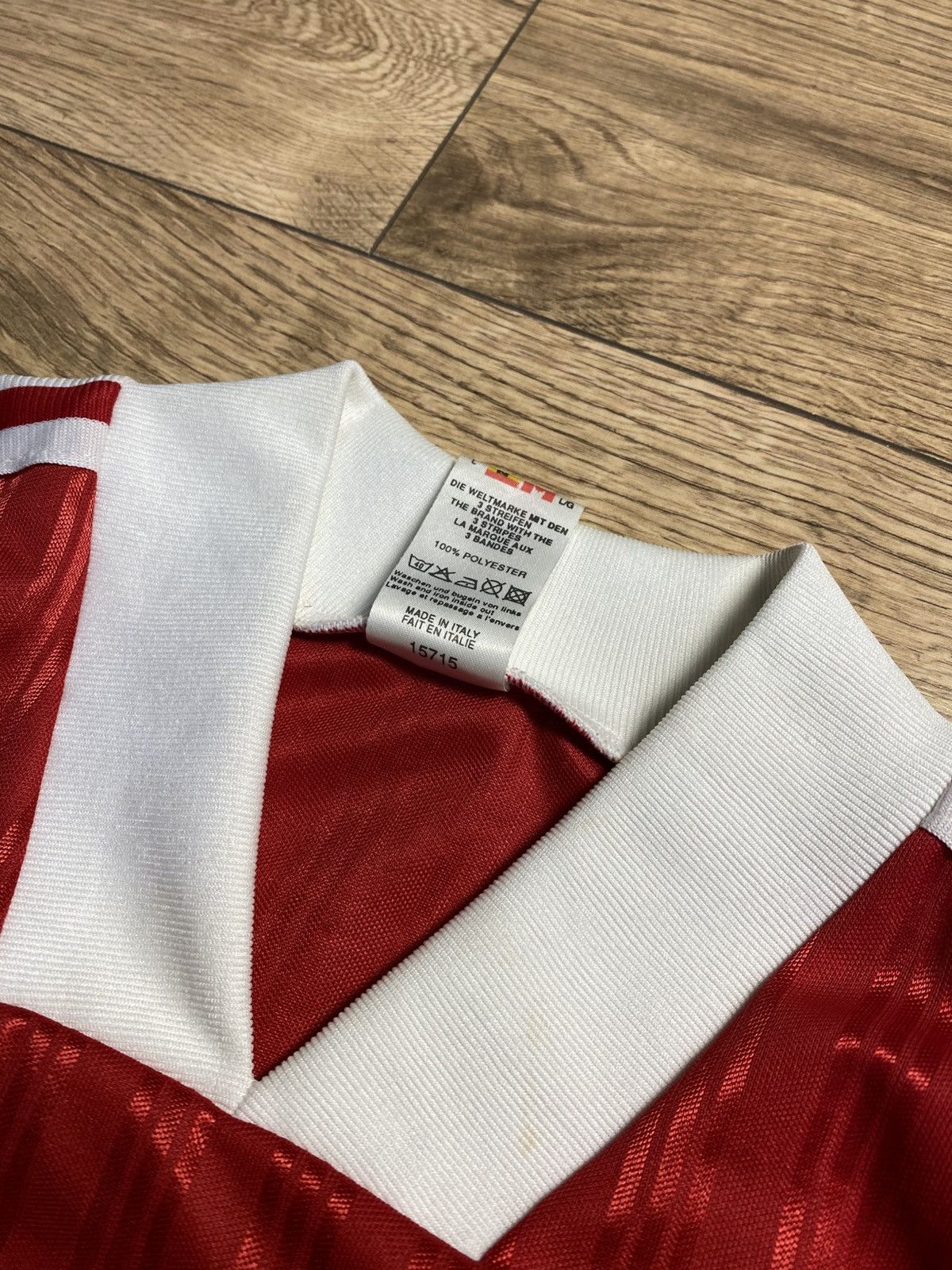 Adidas Vintage Hungary 1994-1995 Home Football Shirt Adidas Size L Size US L / EU 52-54 / 3 - 6 Thumbnail