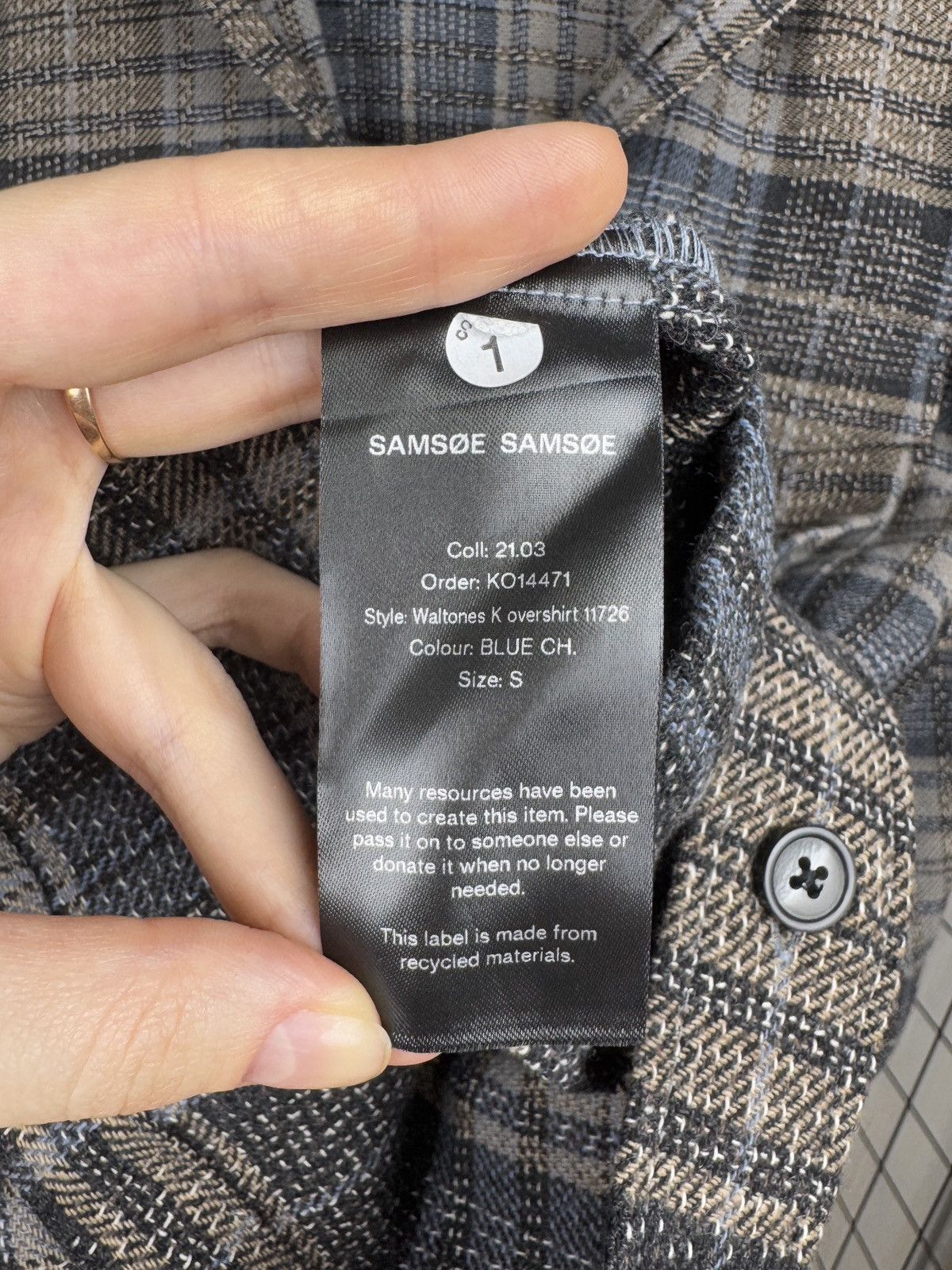 Samsoe Samsoe Samsoe & Samsoe Waltones K Overshirt Size US S / EU 44-46 / 1 - 11 Thumbnail