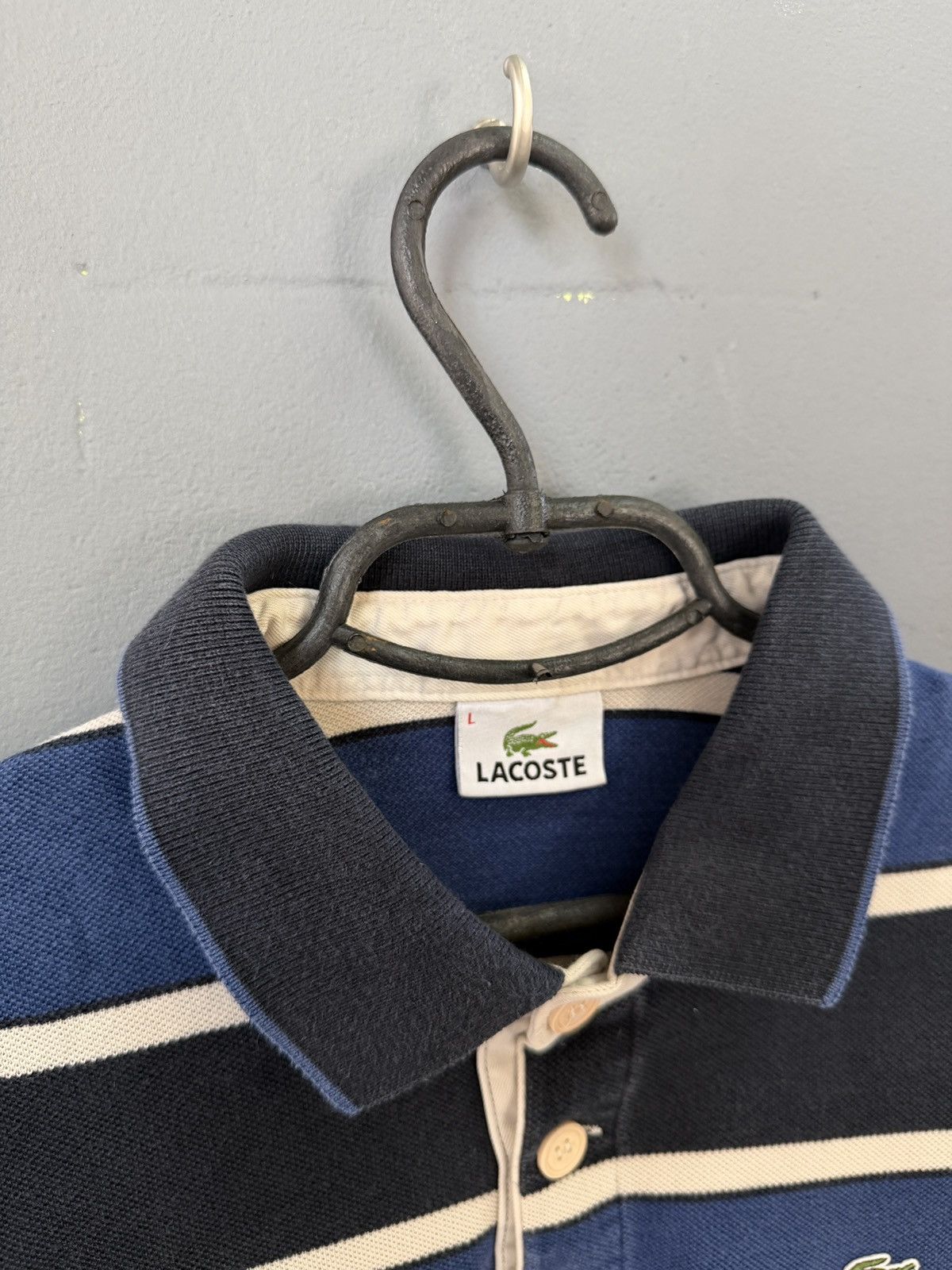 Lacoste Lacoste longsleeve striped rugby polo Size US L / EU 52-54 / 3 - 6 Thumbnail