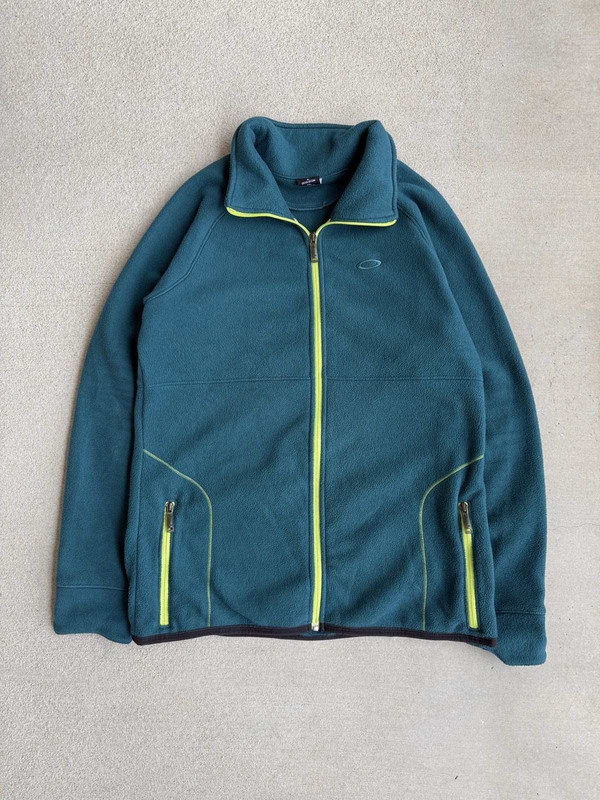 Vintage Vintage Oakley Fleece Zip Up Size US XL / EU 56 / 4 - 1 Thumbnail