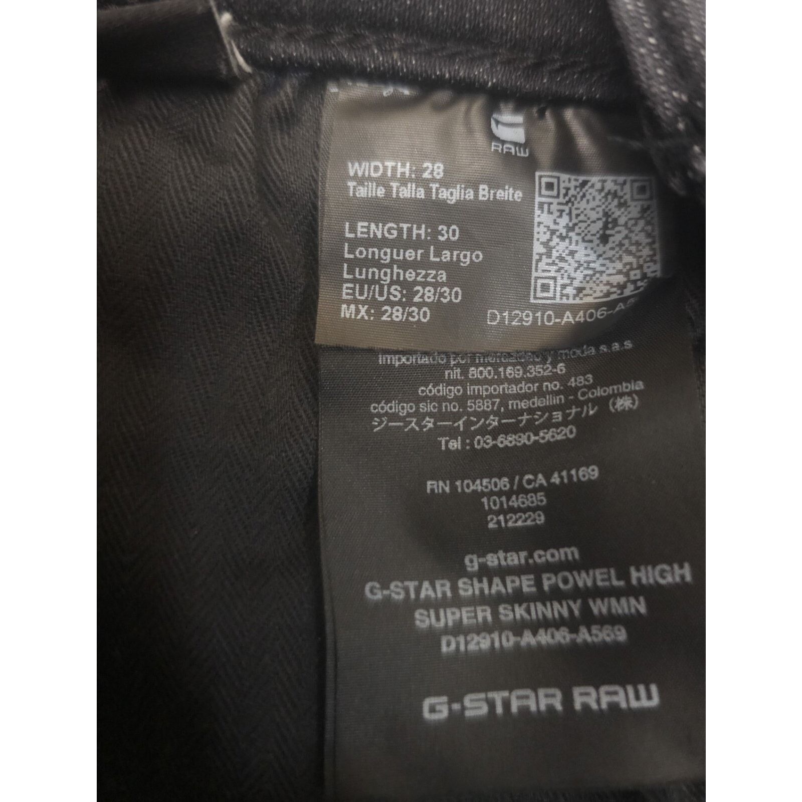 G-Star G-Star SHAPE POWEL HIGH SUPER SKINNY STRETCH DRAVA Size 28" / US 6 / IT 42 - 11 Thumbnail