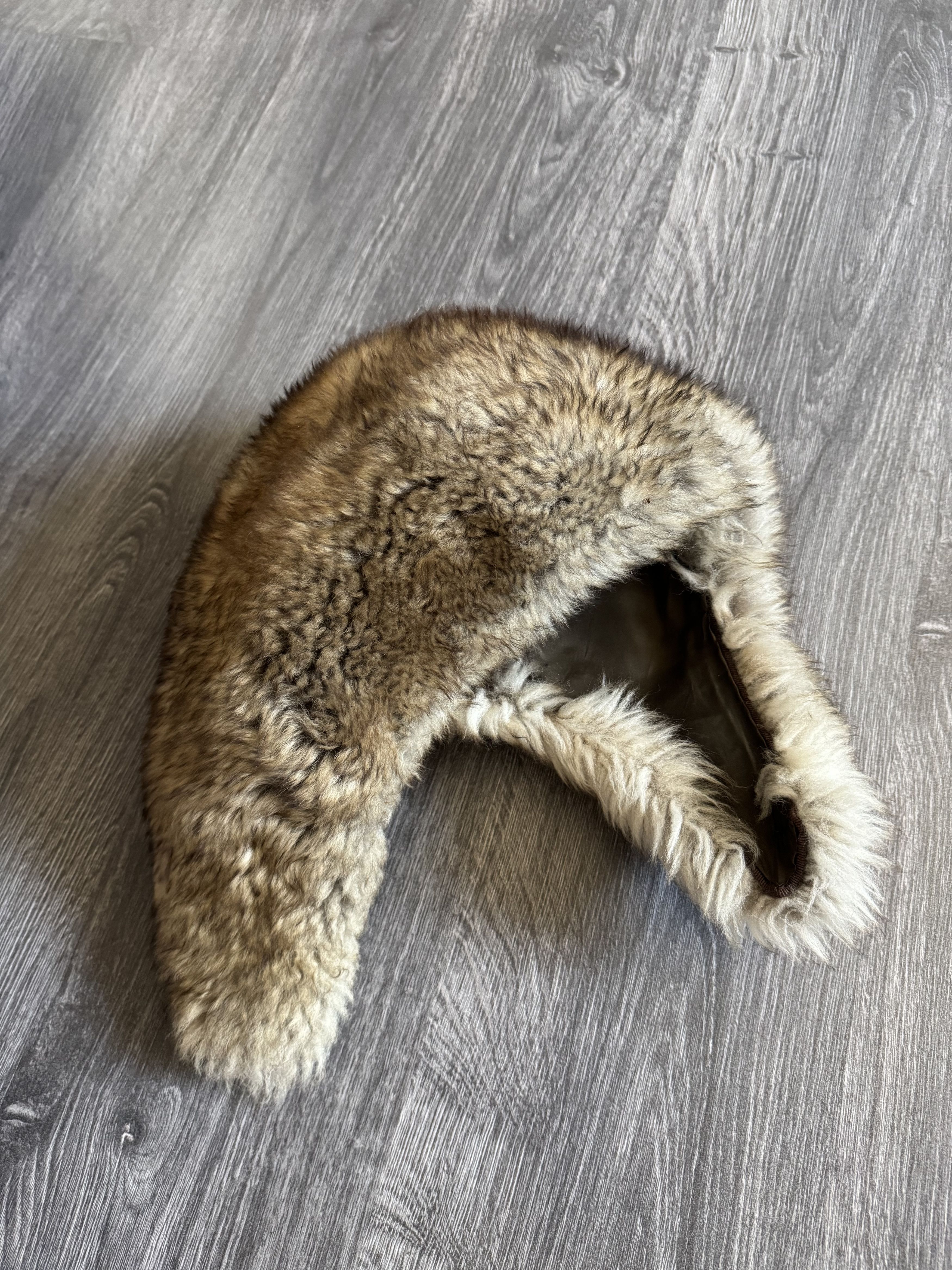 Japanese Brand Vintage 90s Crazy Y2k Mohair Fuzzy Hat Ushanka Punk Huge Size ONE SIZE - 1 Thumbnail