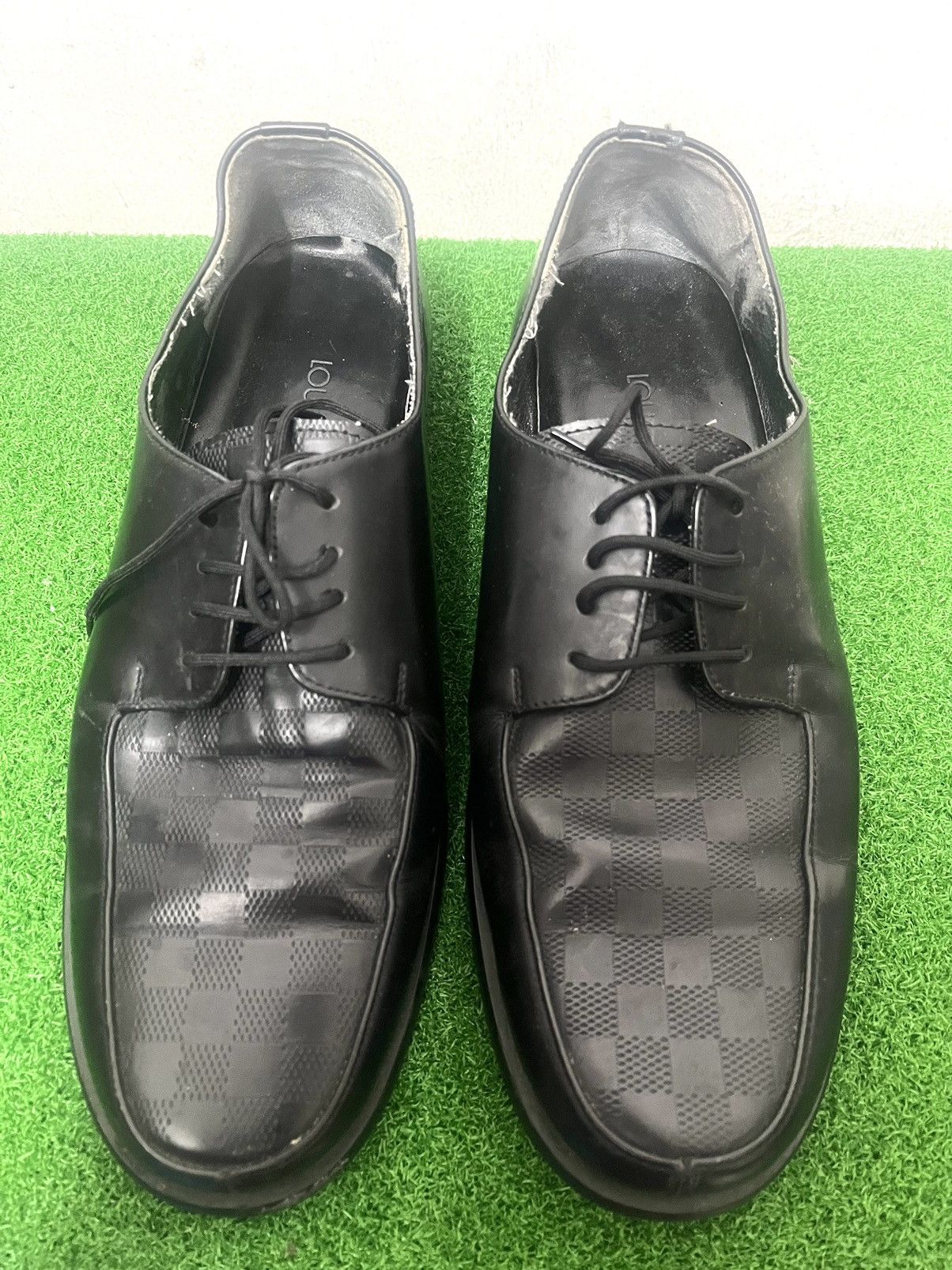 Louis Vuitton Louis Vuitton Leather Shoes Checked Size US 7.5 / EU 40-41 - 2 Thumbnail