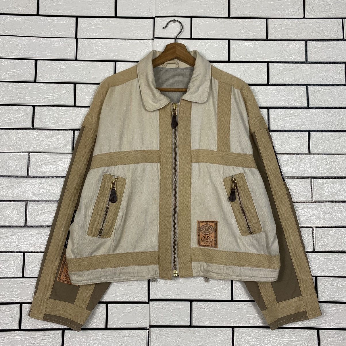 Hysteric Glamour 📌Cropped Zipper Denim Chore Jacket Farnese Big Logo Size US L / EU 52-54 / 3 - 3 Thumbnail