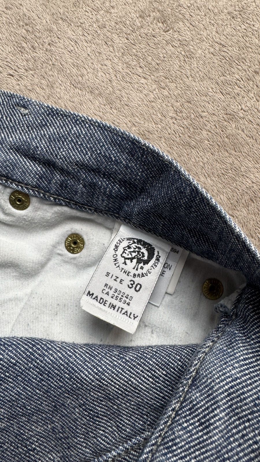 Engineered Garments Diesel Recut Faded Washed Straight Jean Y2K LGB hedi slimane Size US 32 / EU 48 - 5 Thumbnail