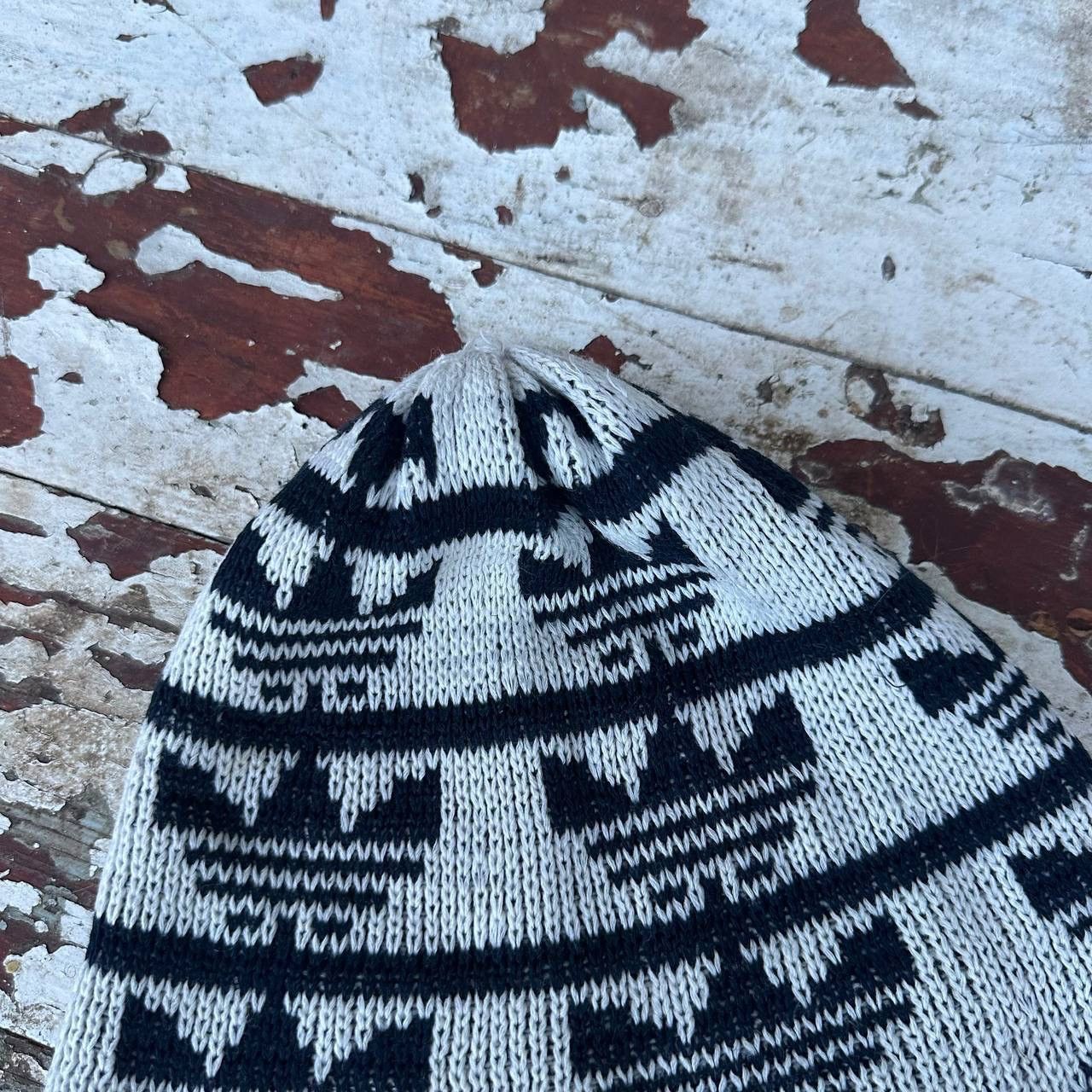 POST ARCHIVE FACTION (PAF) Vintage Ulta Rare Knit Adidas Hat Cap Overprinted 90s Y2K Size ONE SIZE - 4 Thumbnail