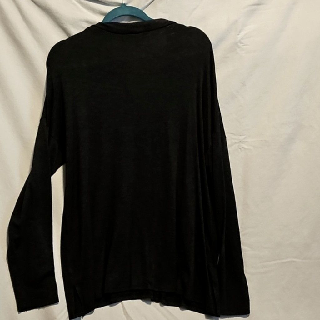 Vera Wang Vera Wang Dark Gray Drape Neck Top Size XXL / US 16-18 / IT 52-54 - 4 Thumbnail
