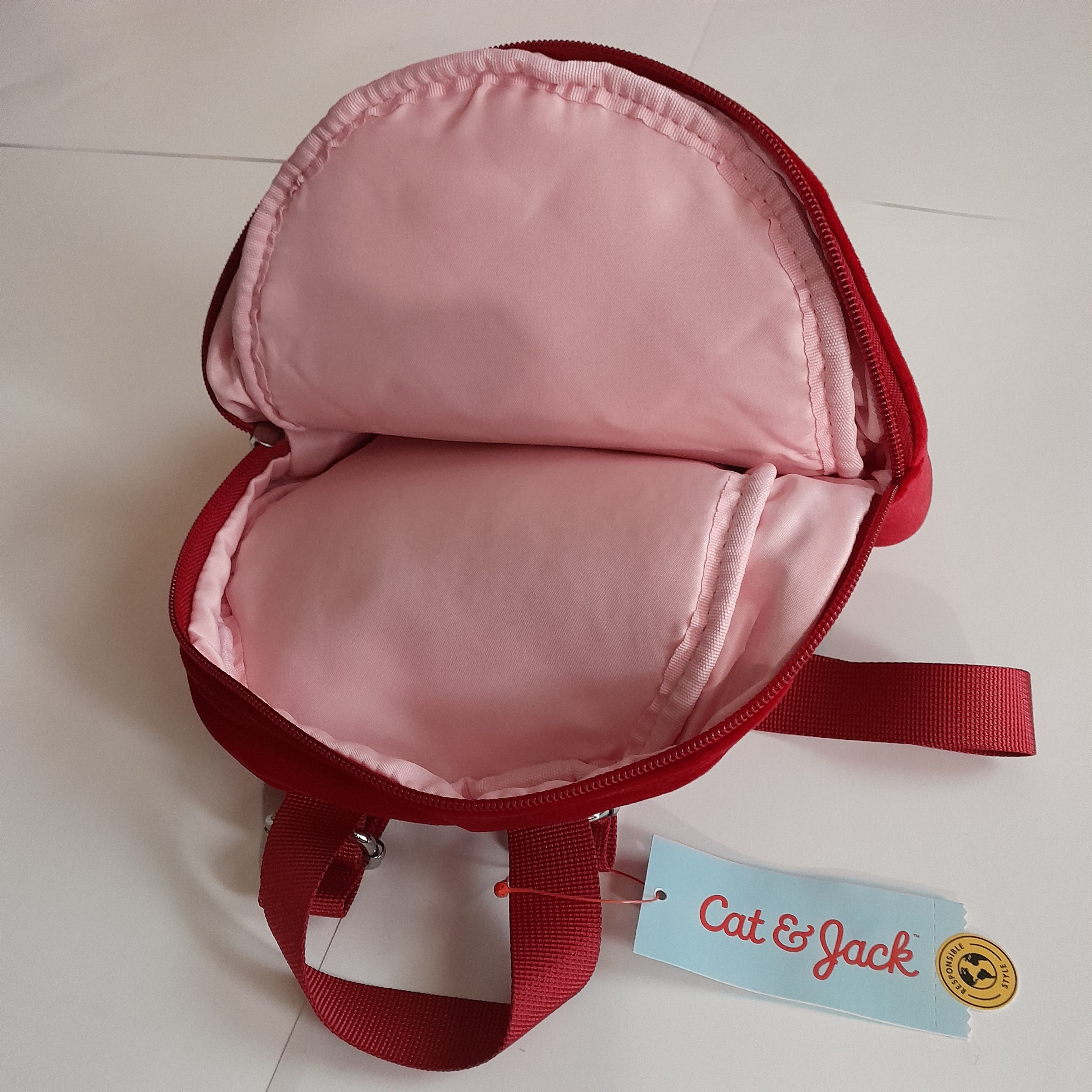 Other Cat & Jack Girls' Quilted Velvet 10in. Mini Backpack Size ONE SIZE - 3 Thumbnail