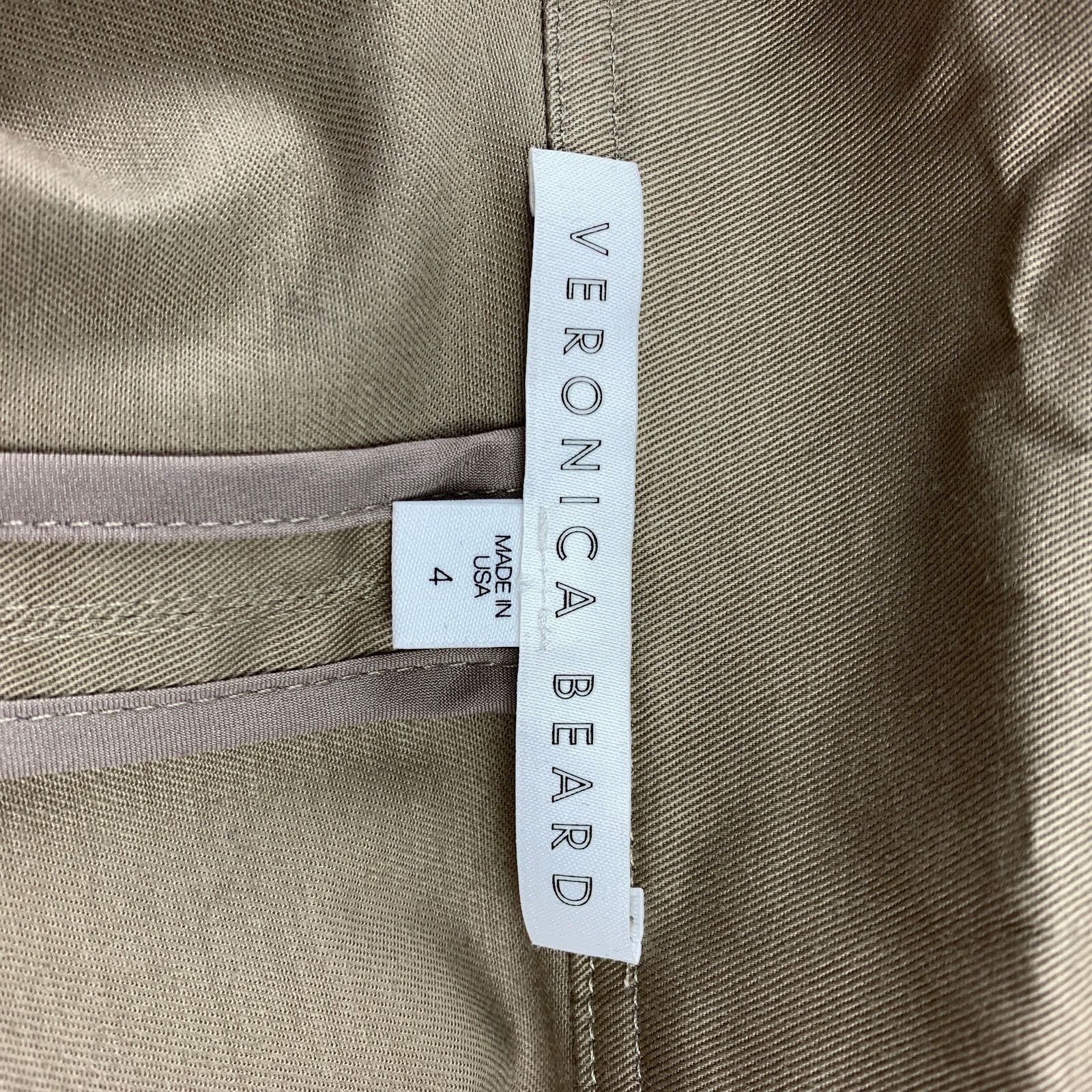 Veronica Beard VERONICA BEARD Size 4 Khaki Cotton / Polyurethane Jacket Size S / US 4 / IT 40 - 6 Thumbnail