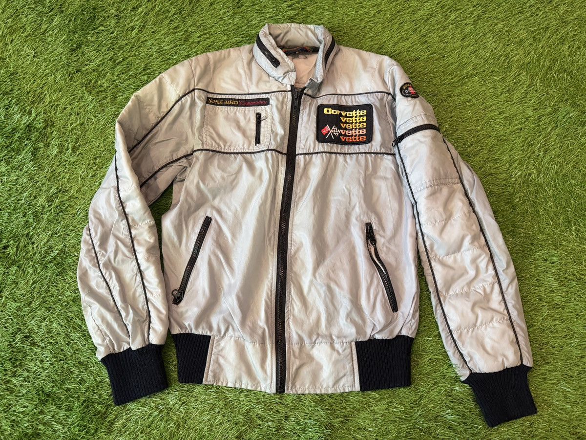 Vintage Vintage 80s Style Auto CORVETTE Jacket Windbreaker Nylon Size US S / EU 44-46 / 1 - 1 Thumbnail