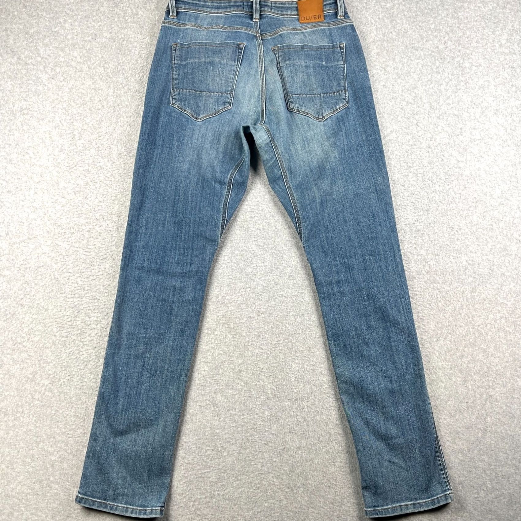 DUER DU/ER L2X Jeans Slim Tapered Stretch Denim 32x32 Men Blue DUER Size US 32 / EU 48 - 2 Thumbnail