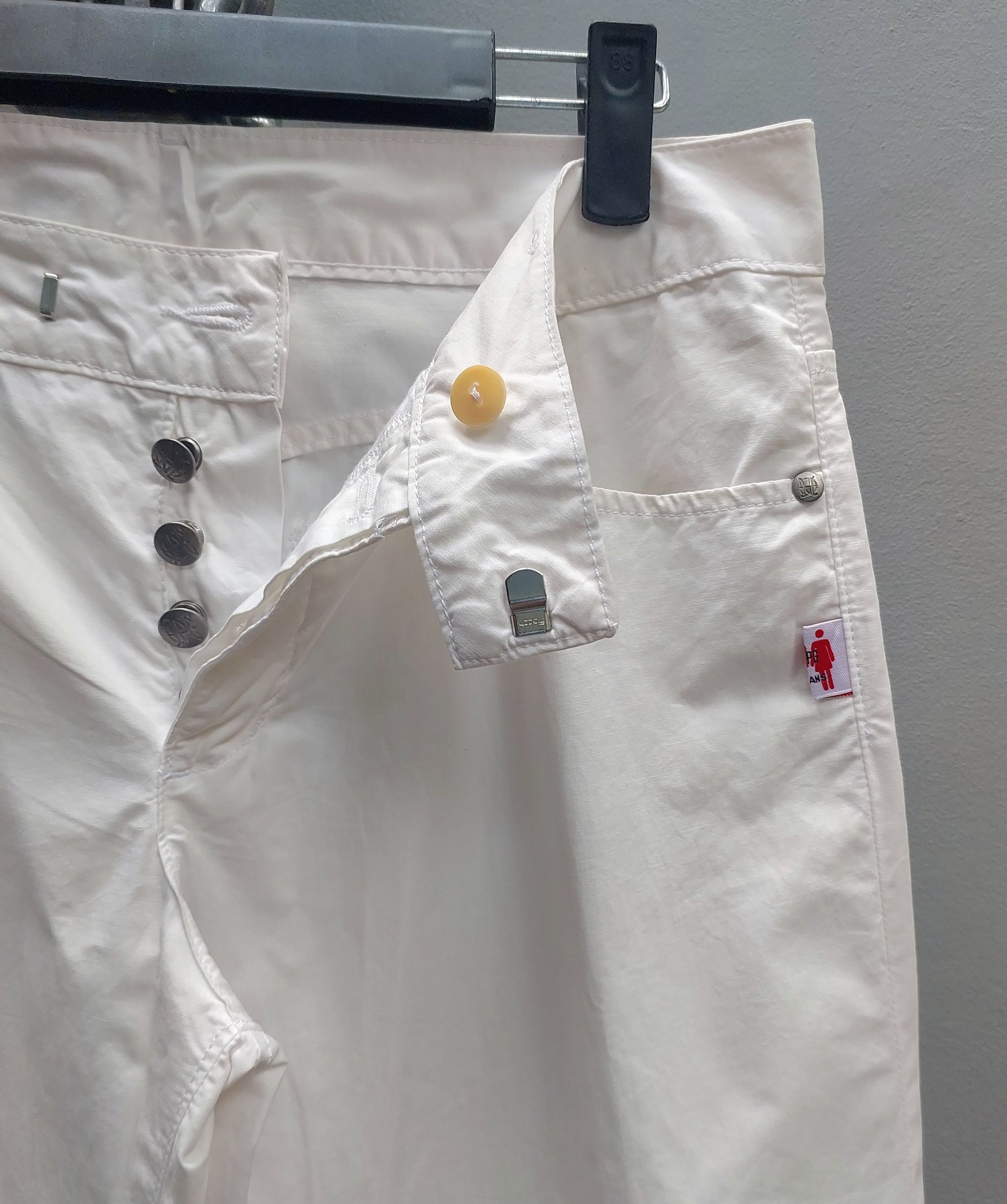 Jean Paul Gaultier Gaultier Jeans White Button Fly Pants Size US 30 / EU 46 - 6 Thumbnail