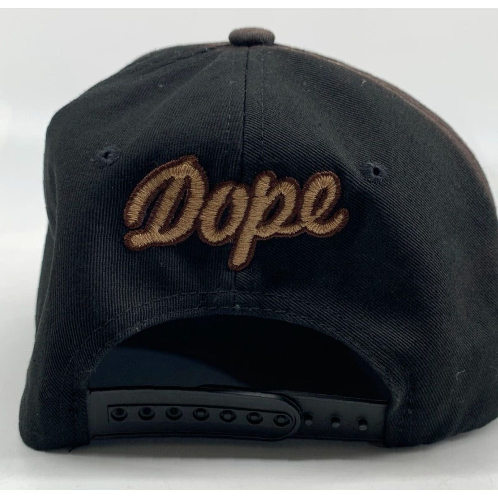 Vintage VINTAGE Dope Brown Cotton Adjustable Snapback Baseball Hat Men's Life Is Dope Mens Hat Brown Cotton Snapback Dope Life Is Dope Baseball Hat Men Size ONE SIZE - 4 Thumbnail