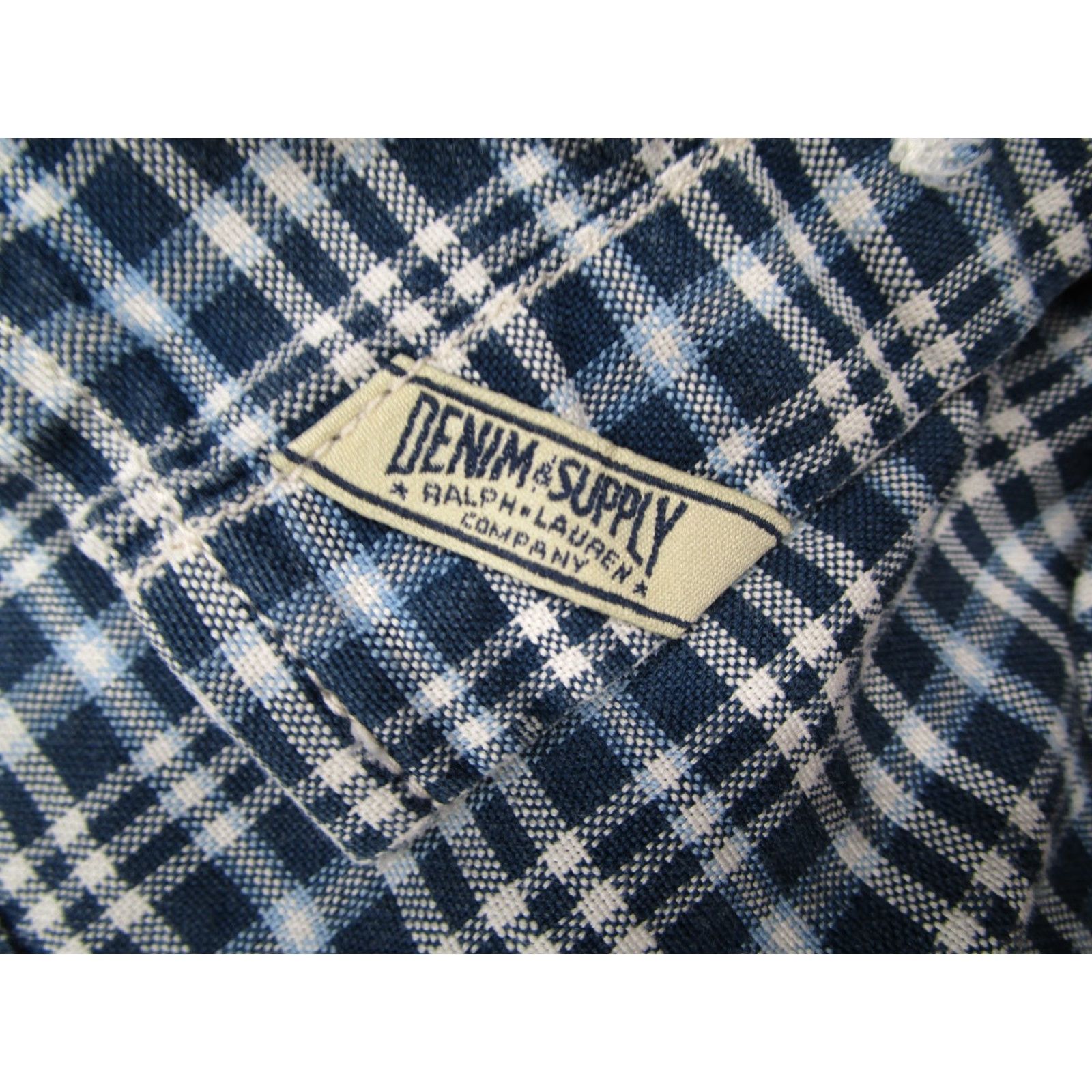 Ralph Lauren Vintage Ralph Lauren Denim & Supply Men's Blue Check Button-Up Shirt 2XL Casual Collared Long Sleeve Size US XXL / EU 58 / 5 - 4 Thumbnail