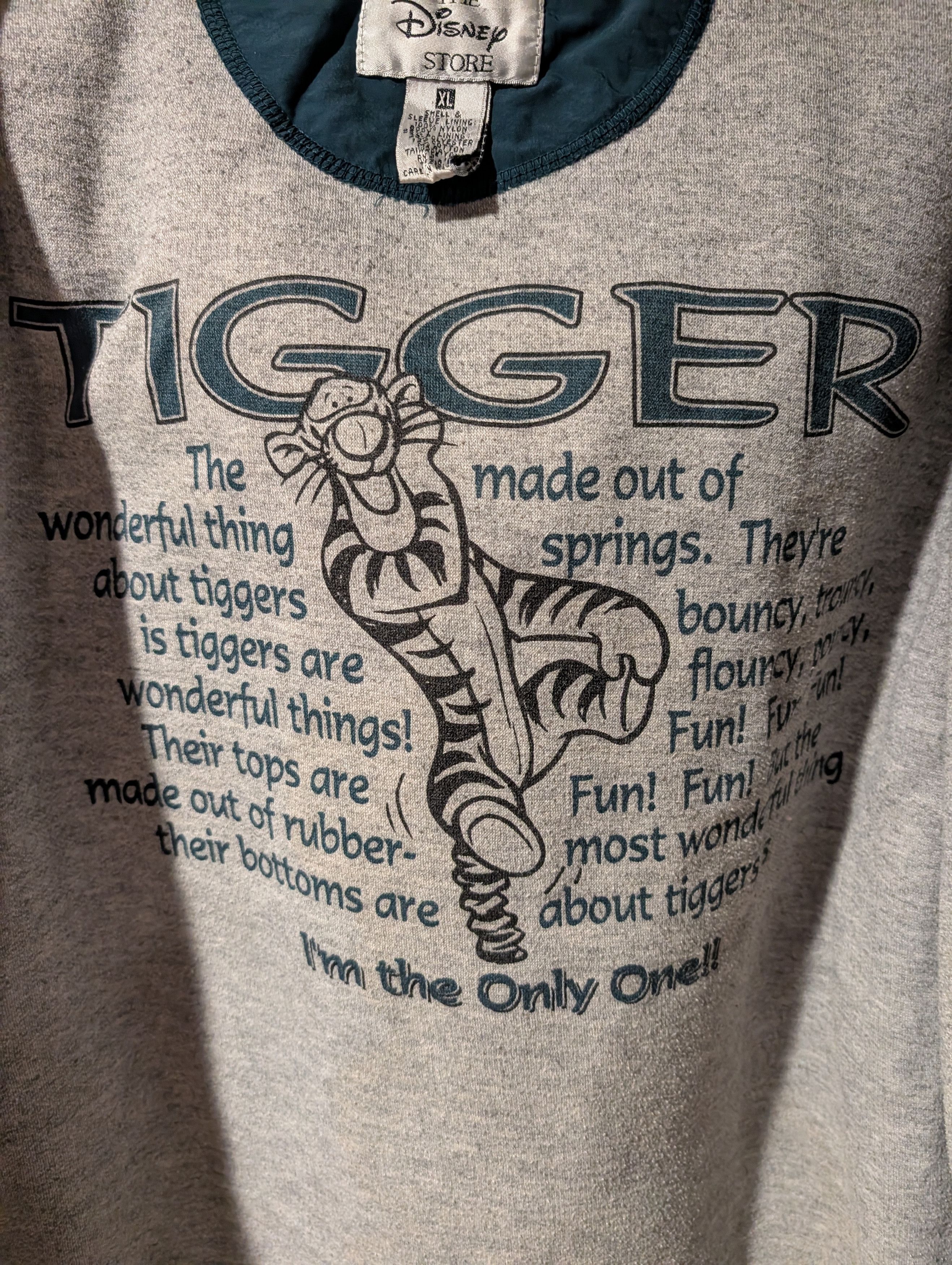 Disney Vtg 90s Disney Store Tigger Windbreaker Jacket Embroidered Size US XL / EU 56 / 4 - 15 Thumbnail
