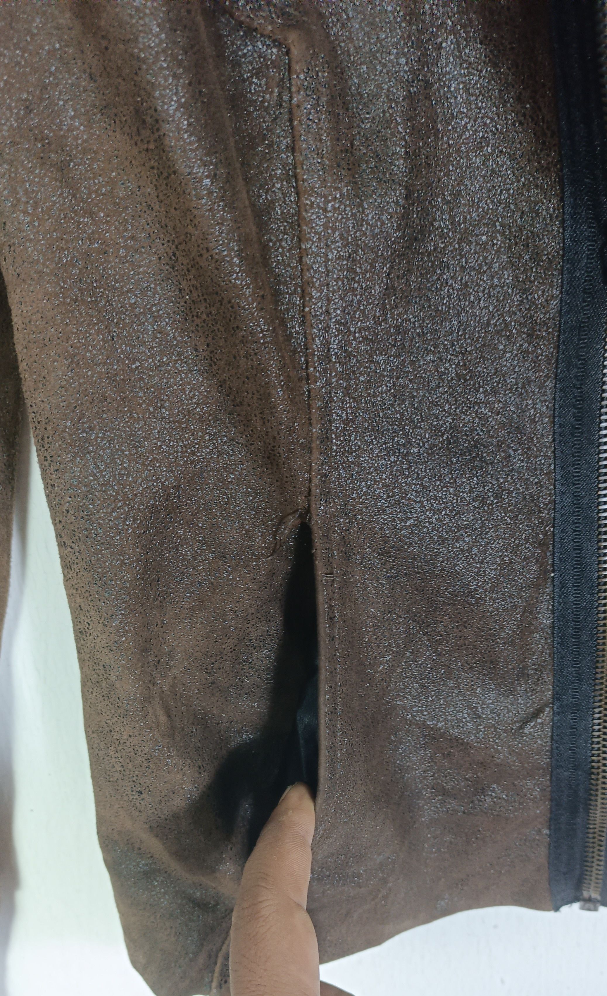 plein sud Plein Sud Rust Brown Leather Zip Up Jacket Size XS / US 0-2 / IT 36-38 - 12 Thumbnail