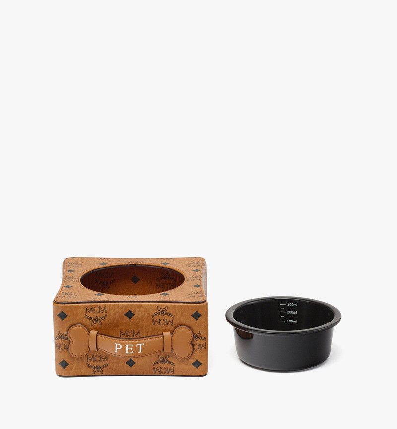 MCM o1mt1gz1125 Size: OS / Hundenapft Pet Bowl in Visetos Brown Size ONE SIZE - 2 Thumbnail