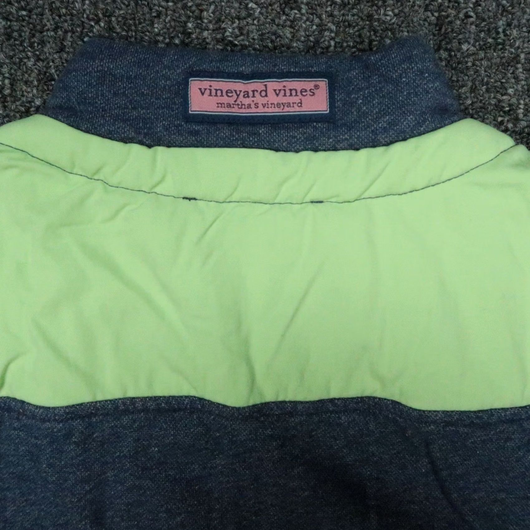 Vineyard Vines Vineyard Vines Sweater Mens Medium Blue Performance Shep Quarter Zip Pullover Size US M / EU 48-50 / 2 - 7 Thumbnail
