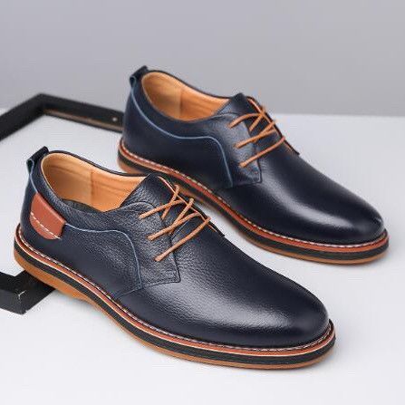 Designer Men's Fashion British Round Toe Lace Up Sport Shoes Casual Size US 11 / EU 44 - 2 Thumbnail