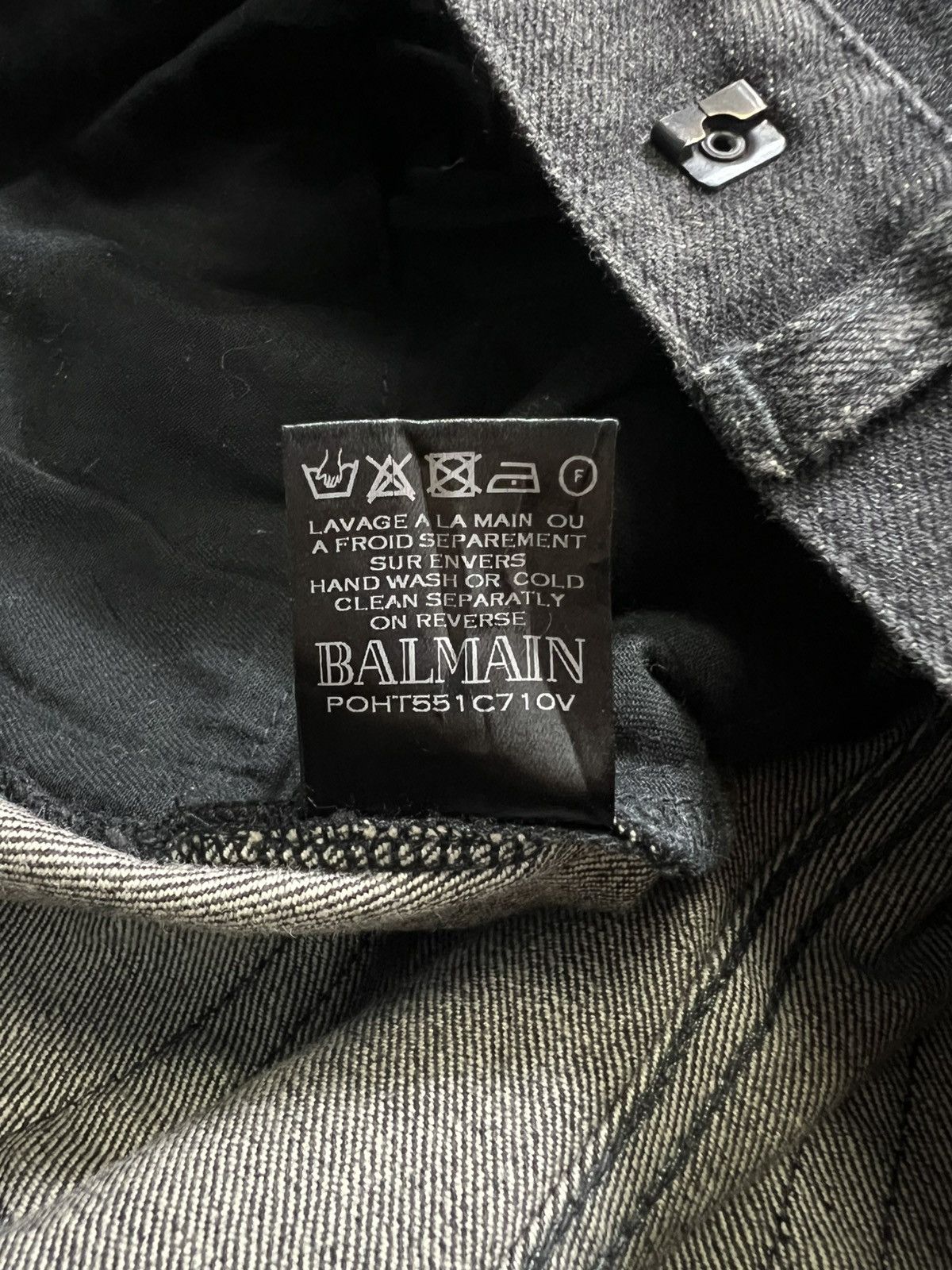 Balmain Balmain - Distressed Biker Jeans Size US 31 - 12 Thumbnail