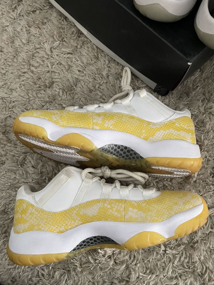 Jordan Brand Jorfan 11 Low Yellow Snake Skin Size US 8.5 / IT 38.5 - 3 Thumbnail