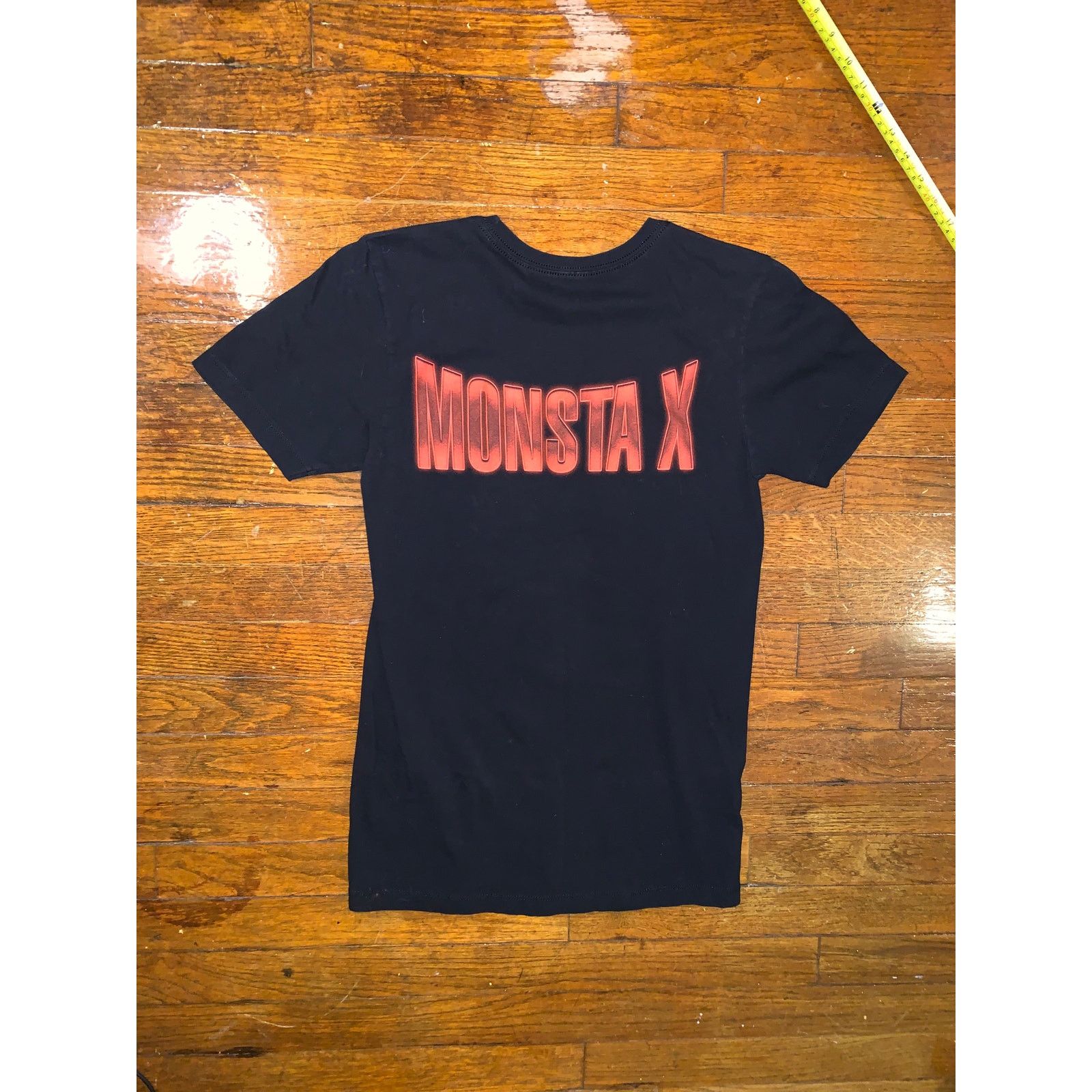 Band Tees Monsta X Lightning Graphic T Shirt Black Small K Pop Band Size US S / EU 44-46 / 1 - 4 Thumbnail