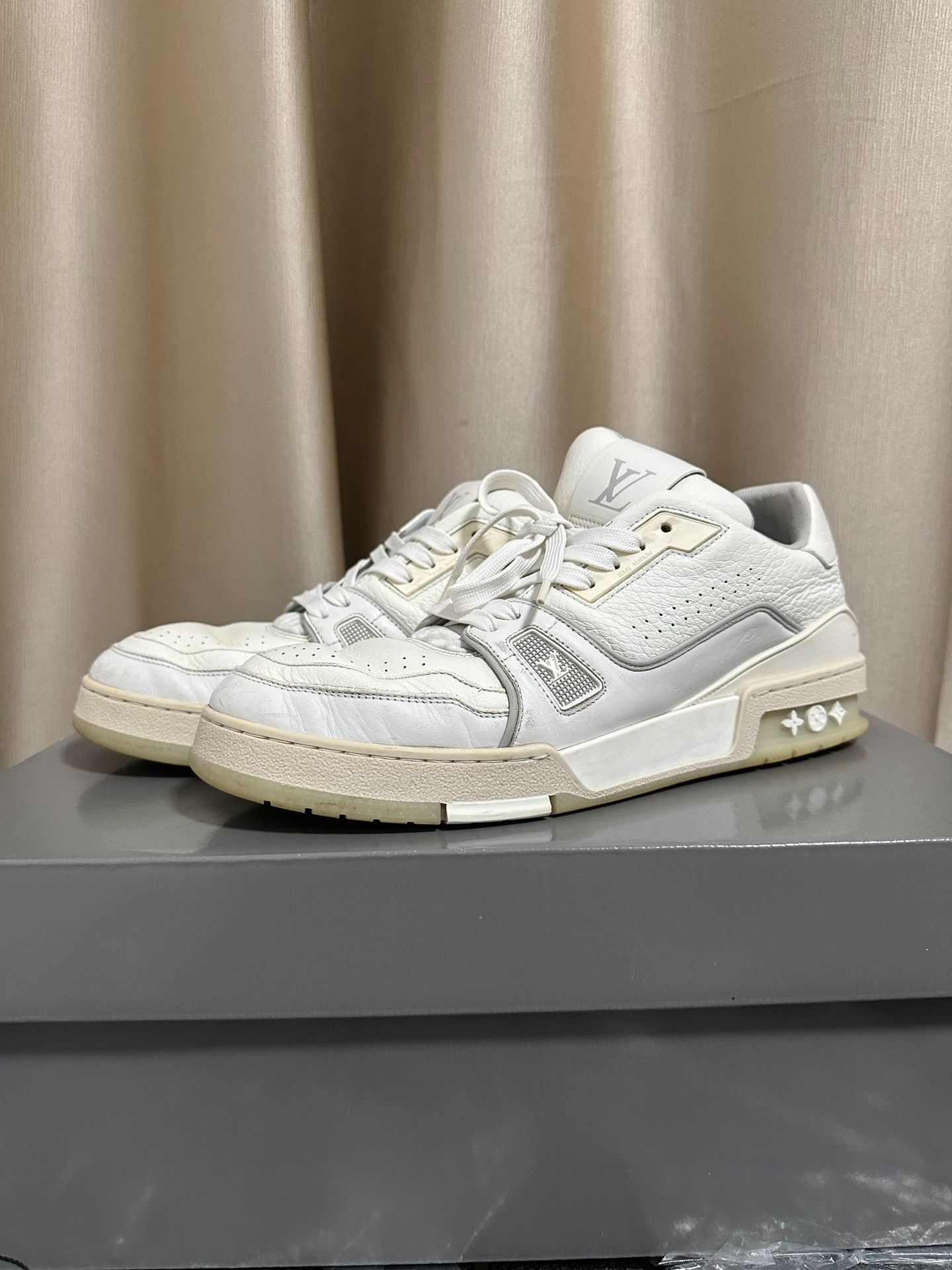 Louis Vuitton Louis Vuitton Trainer White Cement Sneaker Size US 8 / EU 41 - 1 Thumbnail
