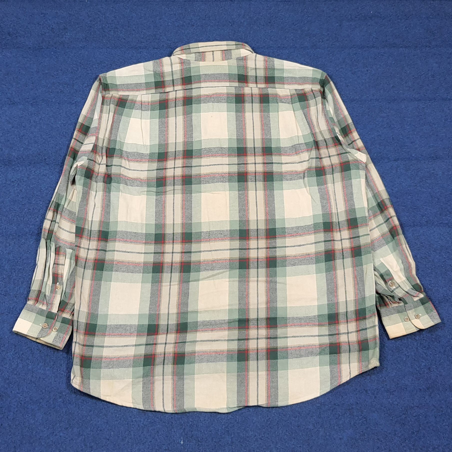 Lacoste Vintage Chemise Lacoste Flannel Button Up Shirt C285N71 Size US XL / EU 56 / 4 - 3 Thumbnail