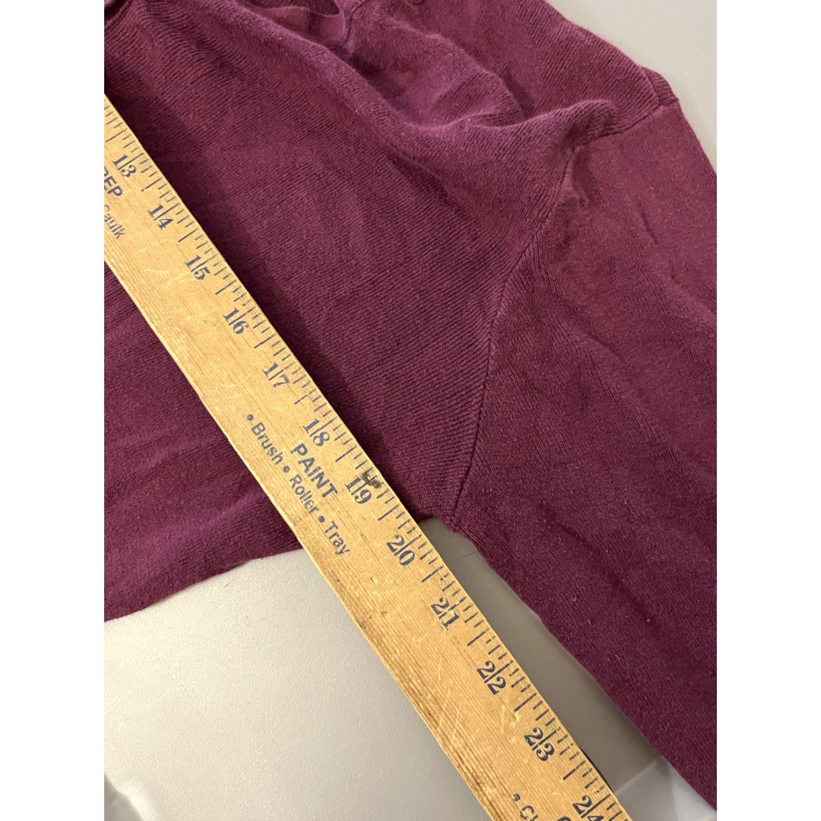 Gap VINTAGE Gap Cardigan Womens XS Maroon Solid Long Sleeve Pockets Size XS / US 0-2 / IT 36-38 - 5 Thumbnail