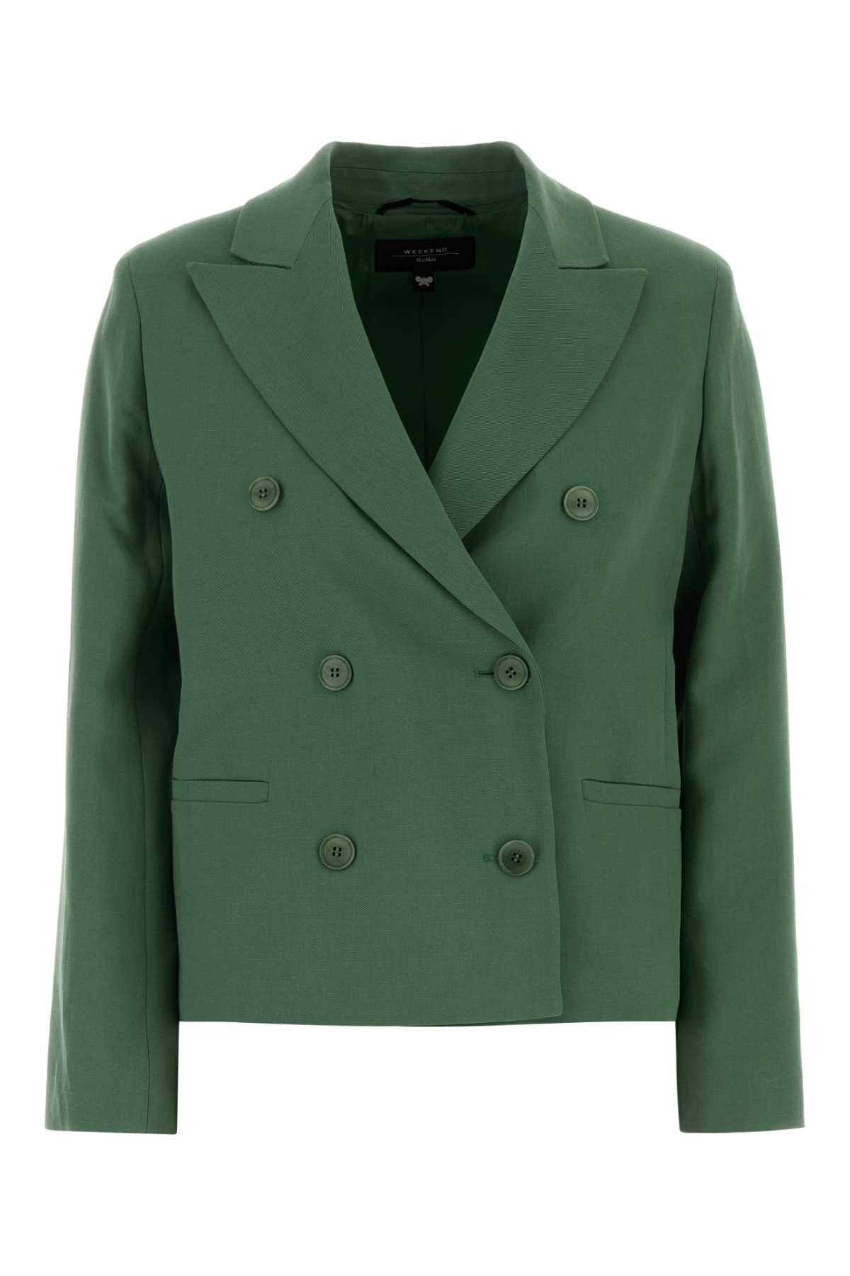 Weekend Max Mara Green Blend Embi Blazer Size M / US 6-8 / IT 42-44 - 1 Thumbnail